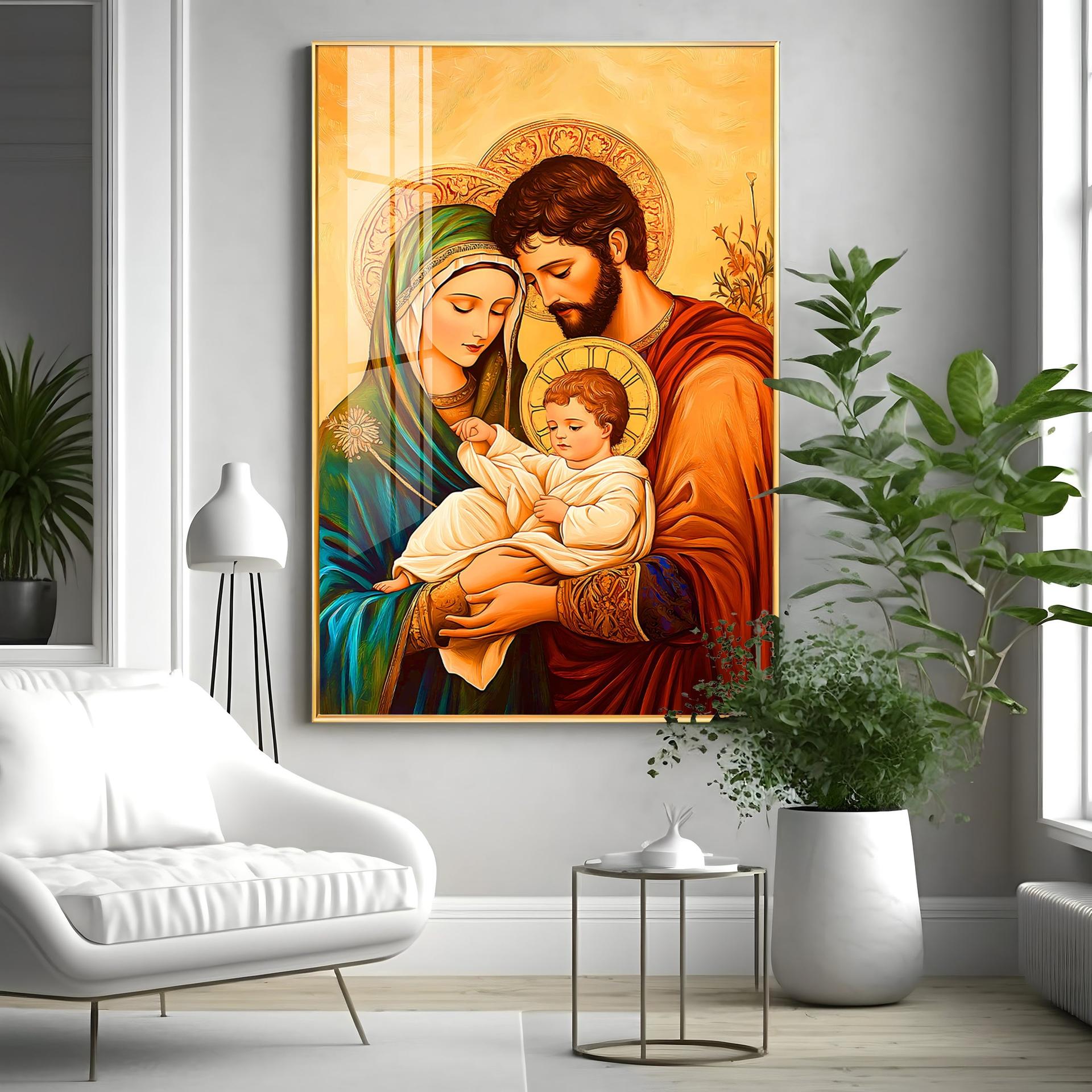 Holy Family Premium Acrylic Vertical Wall Art - Image 7