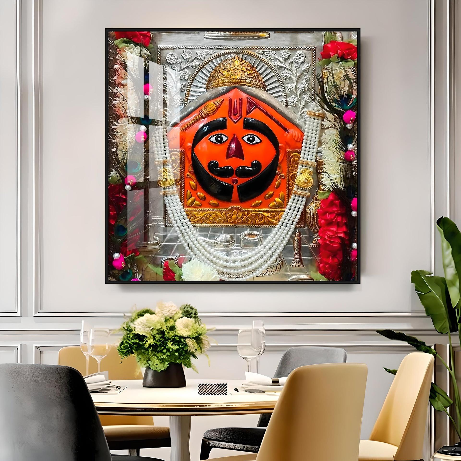 Salasar Balaji Maharaj Premium Acrylic Square Wall Art - Image 10