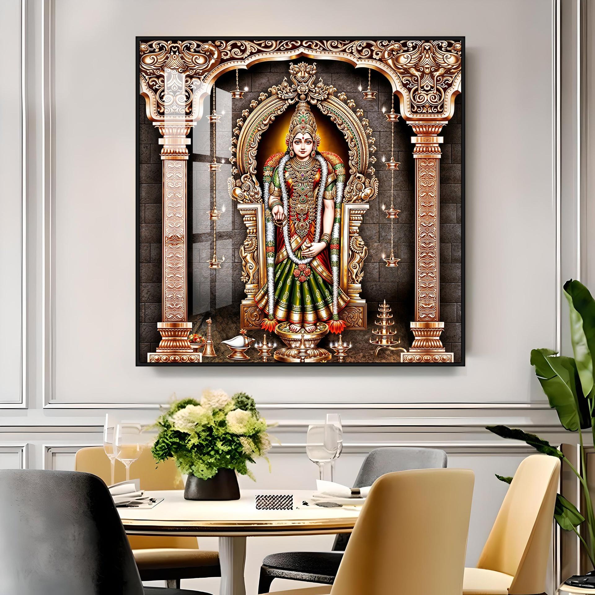 Kanya Kumari Devi Premium Acrylic Square Wall Art - Image 16