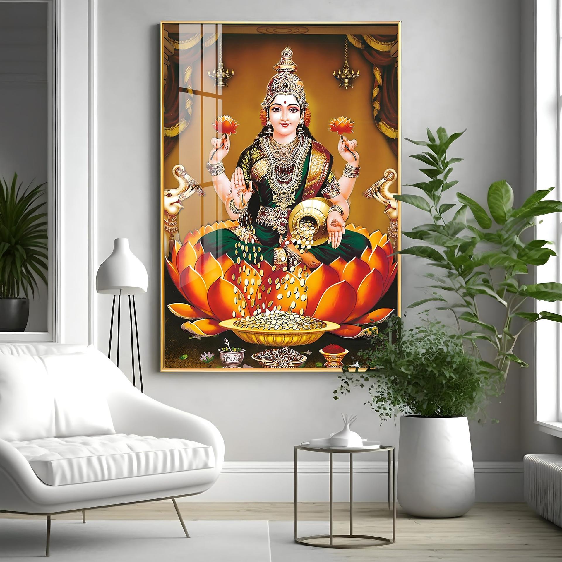 Goddess In Tranquility Premium Vertical Acrylic Wall Art