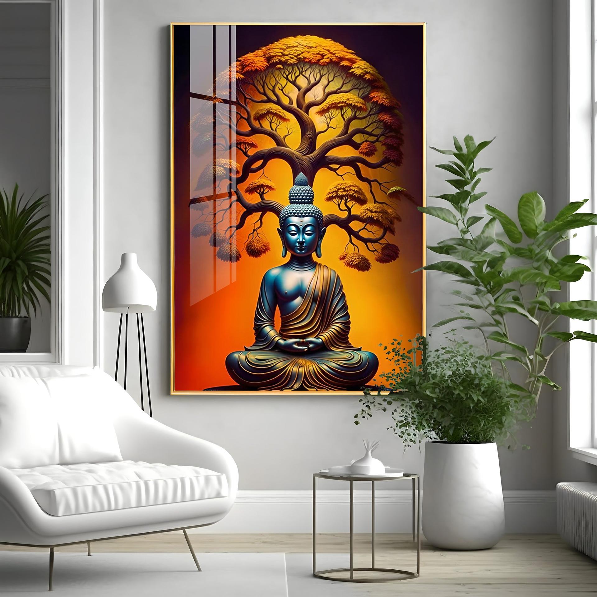 Enlighten Buddha Premium Acrylic Vertical Wall Art - Image 18