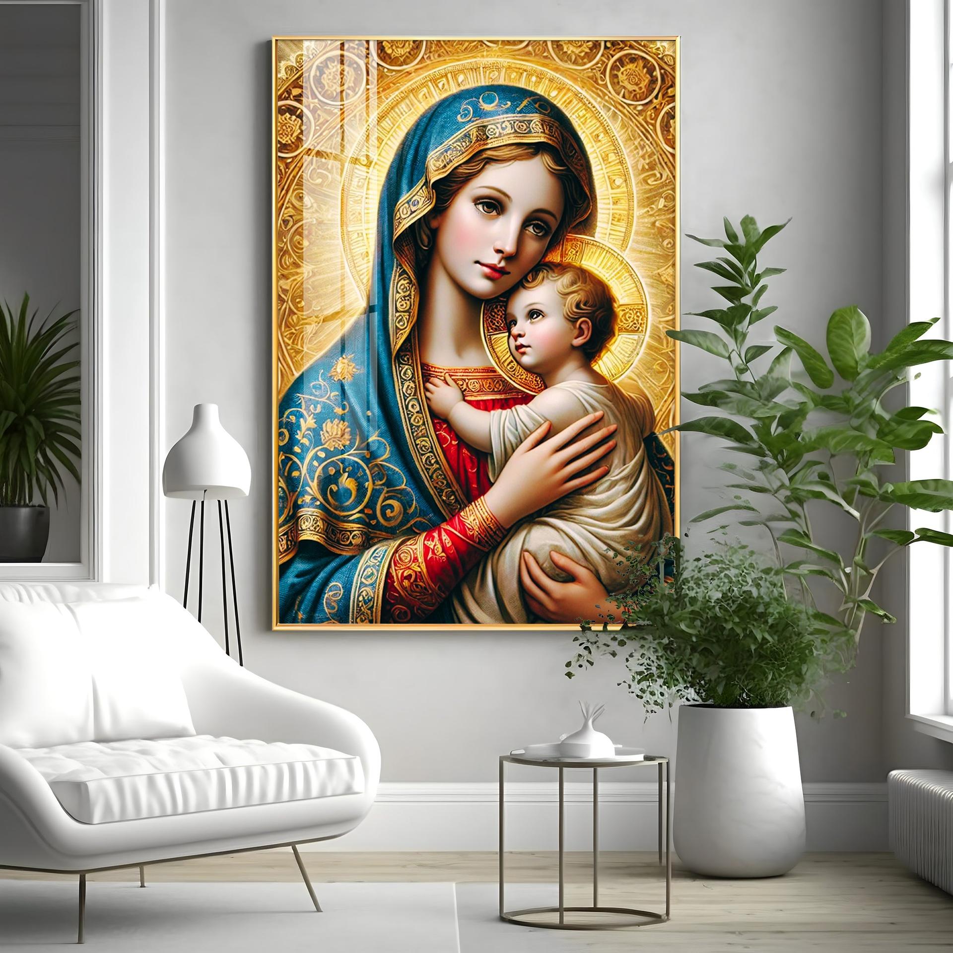 Celestial Grace Premium Acrylic Vertical Wall Art - Image 5