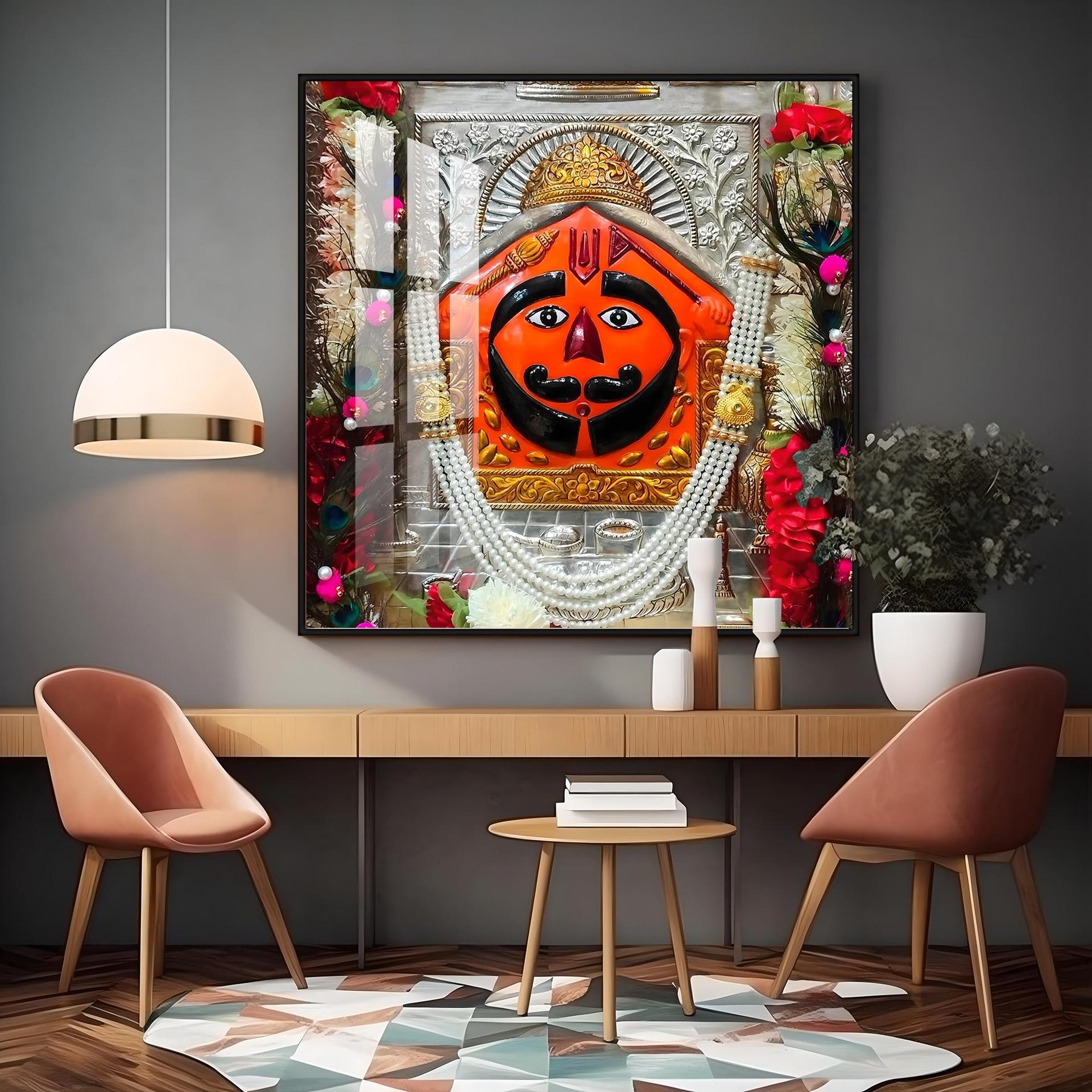 Salasar Balaji Maharaj Premium Acrylic Square Wall Art - Image 8
