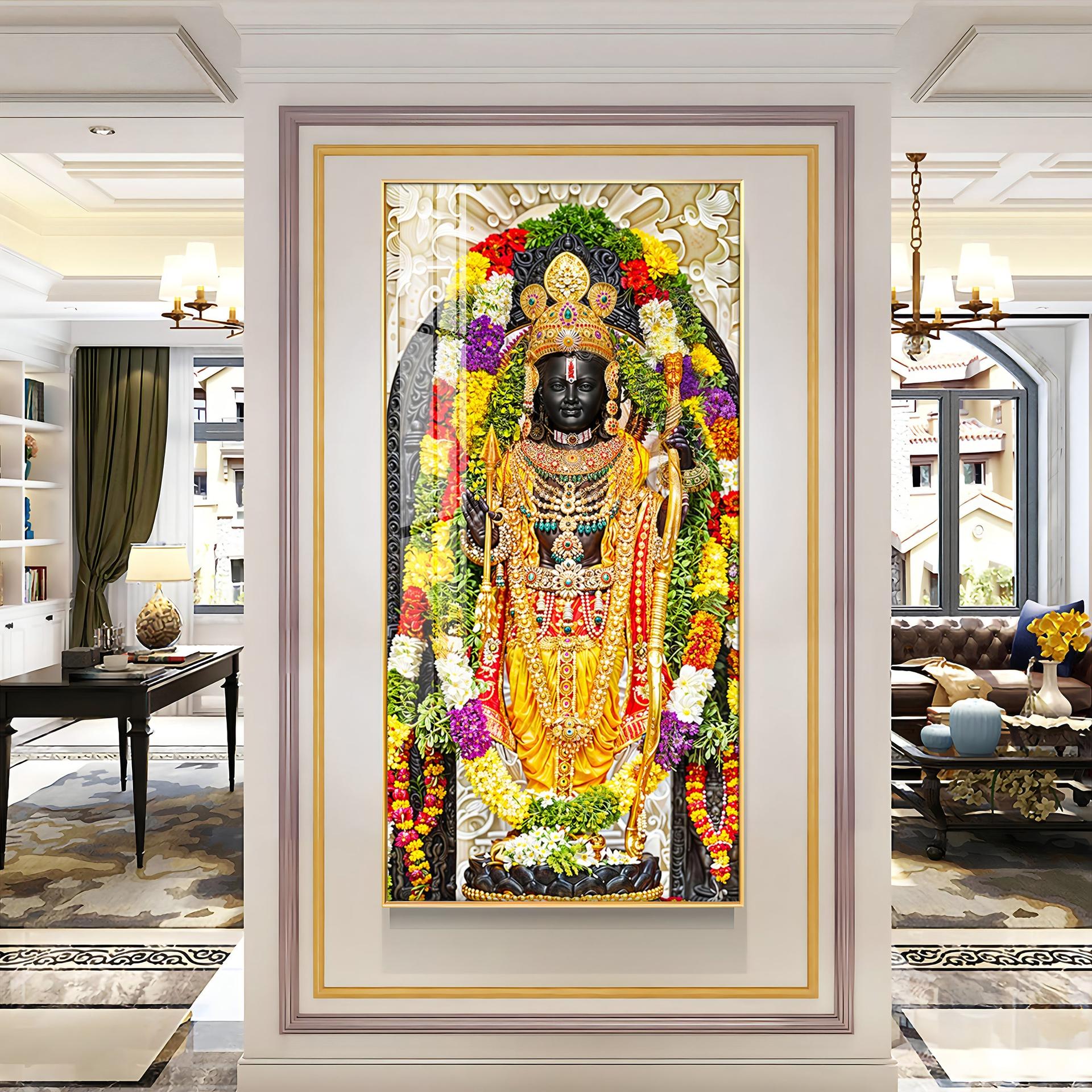 Lord Rama Portray Premium Vertical Wall Art - Image 14