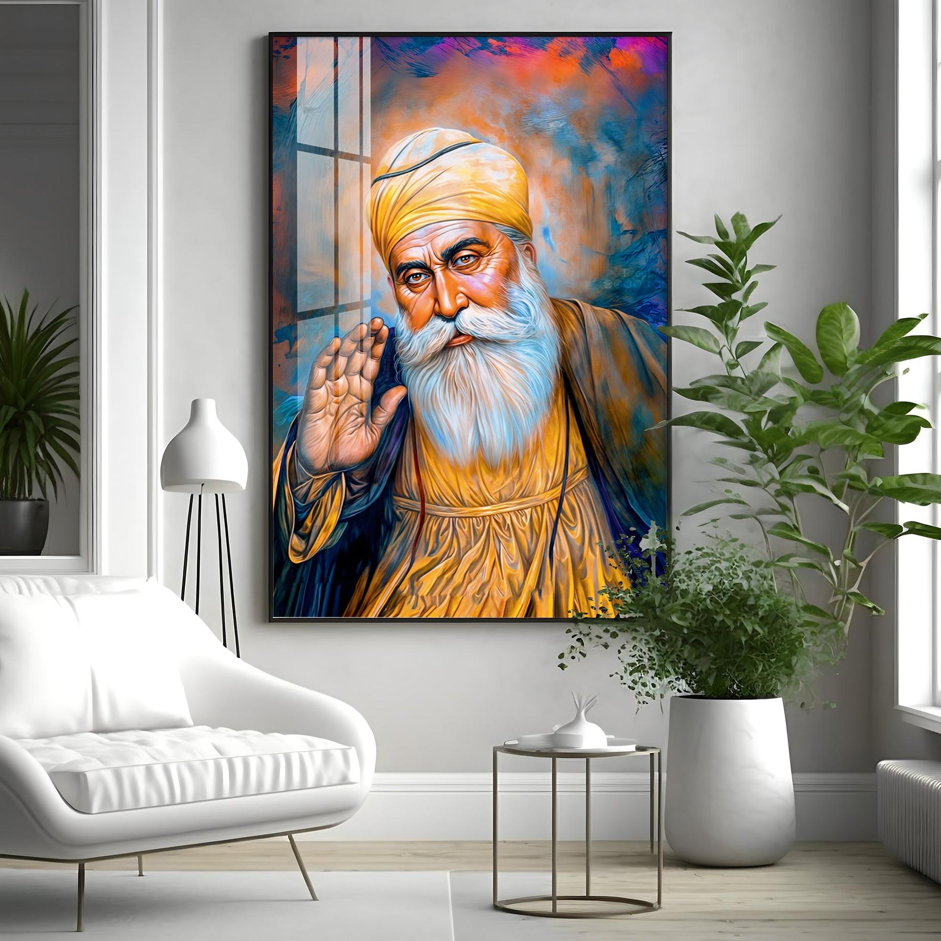 Divine Guru Ji Premium Vertical Acrylic Wall Art - Image 15