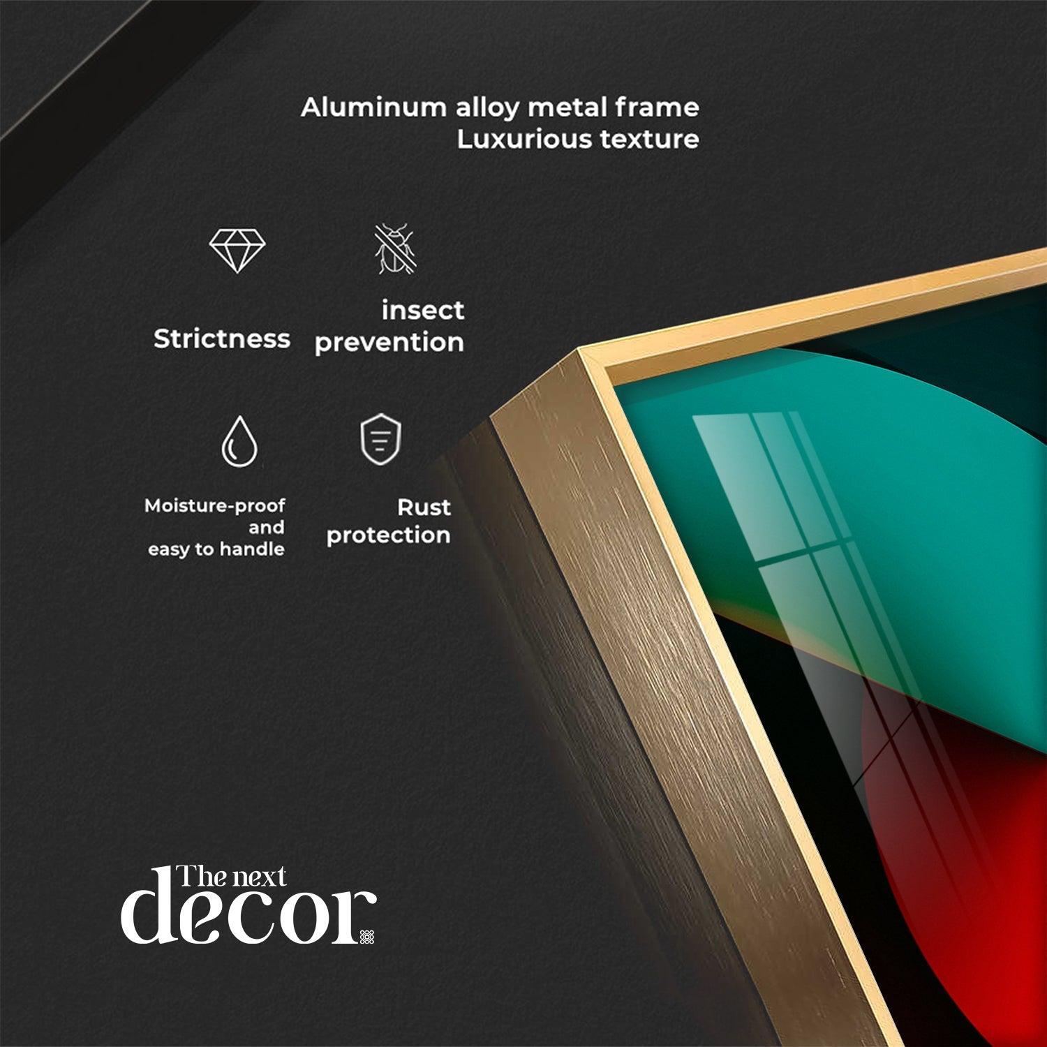 Sierra Dark Abstract Premium Acrylic Vertical Wall Art - Image 5