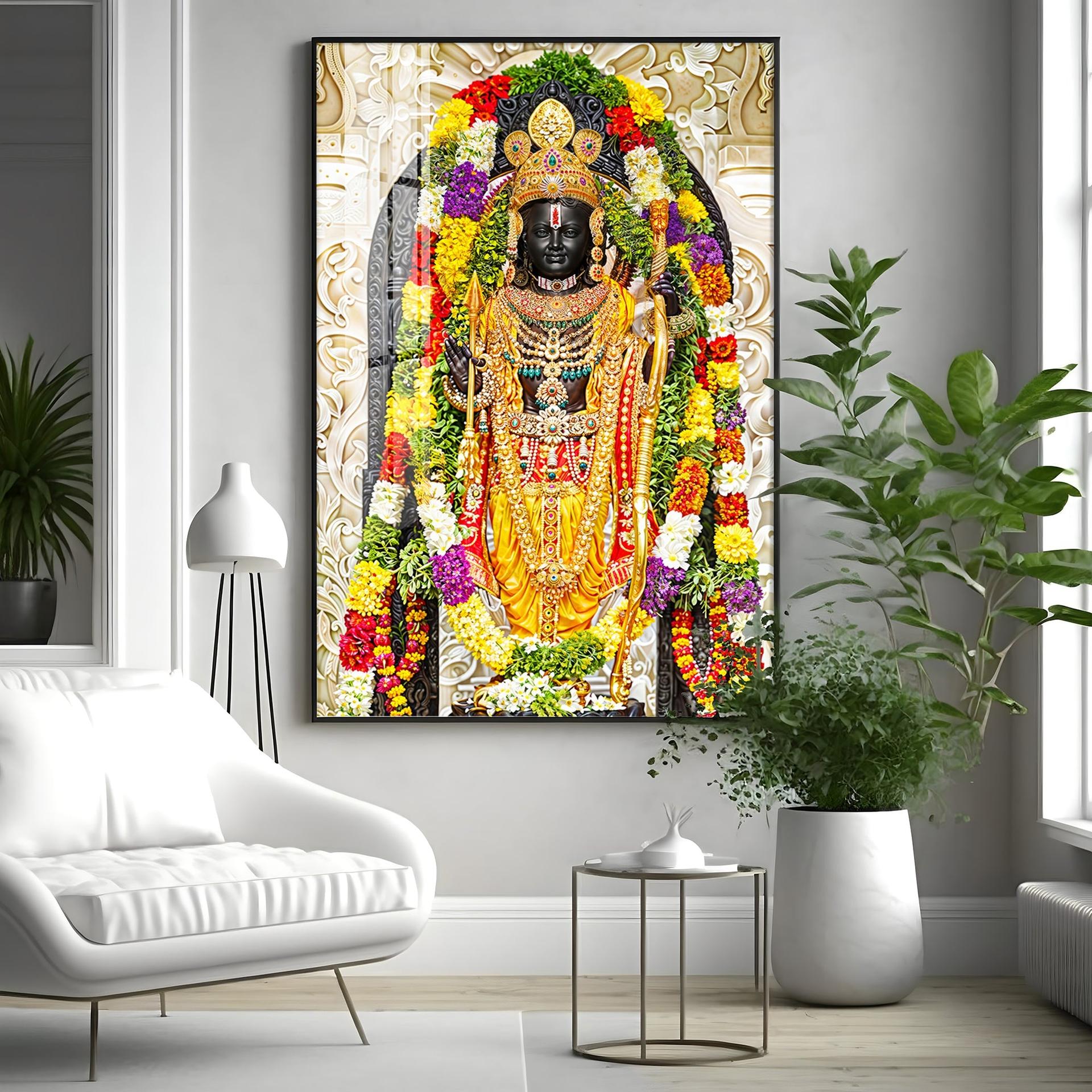 Shri Ram Janmbhoomi Portray Premium Vertical Wall Art - Image 13
