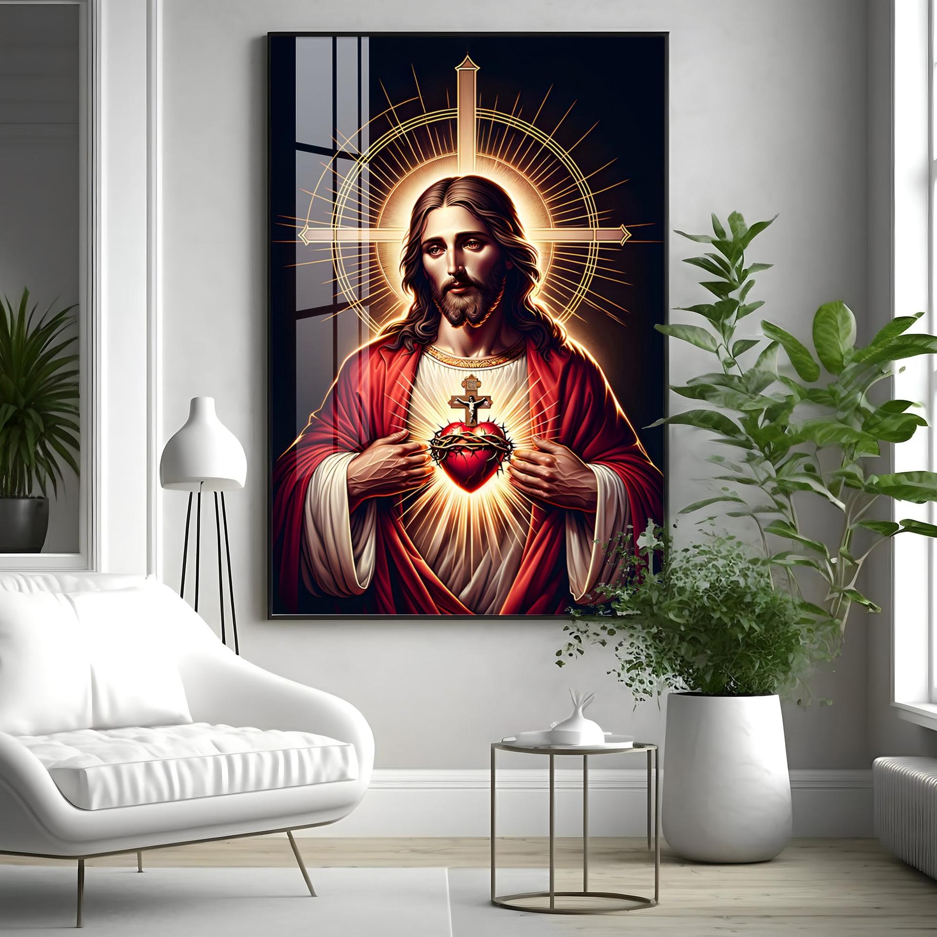 Canvas Of Christ's Love Premium Acrylic Vertical Wall Art - Image 7