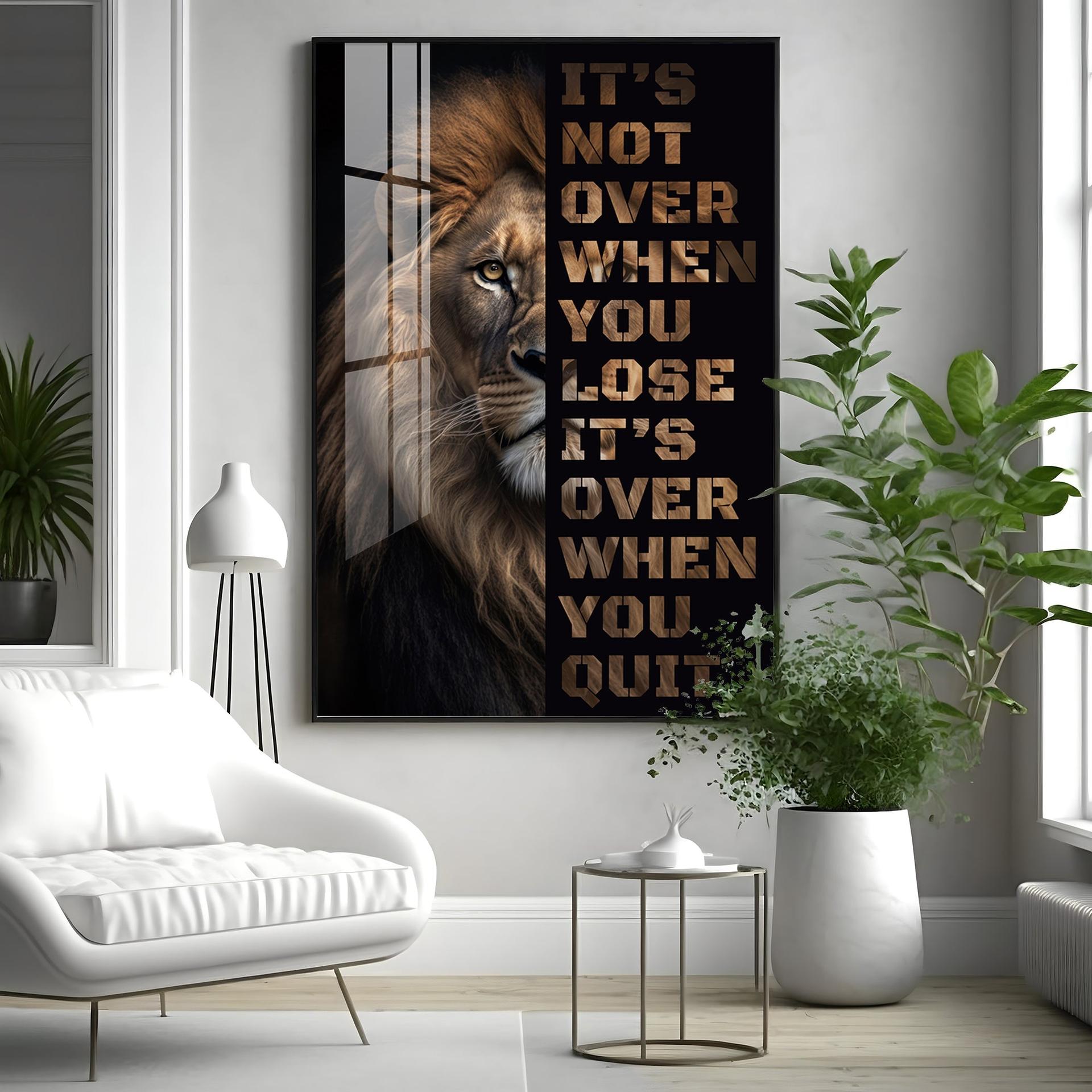 It's Not Over When You Lose Premium Acrylic Vertical Wall Art - Image 7