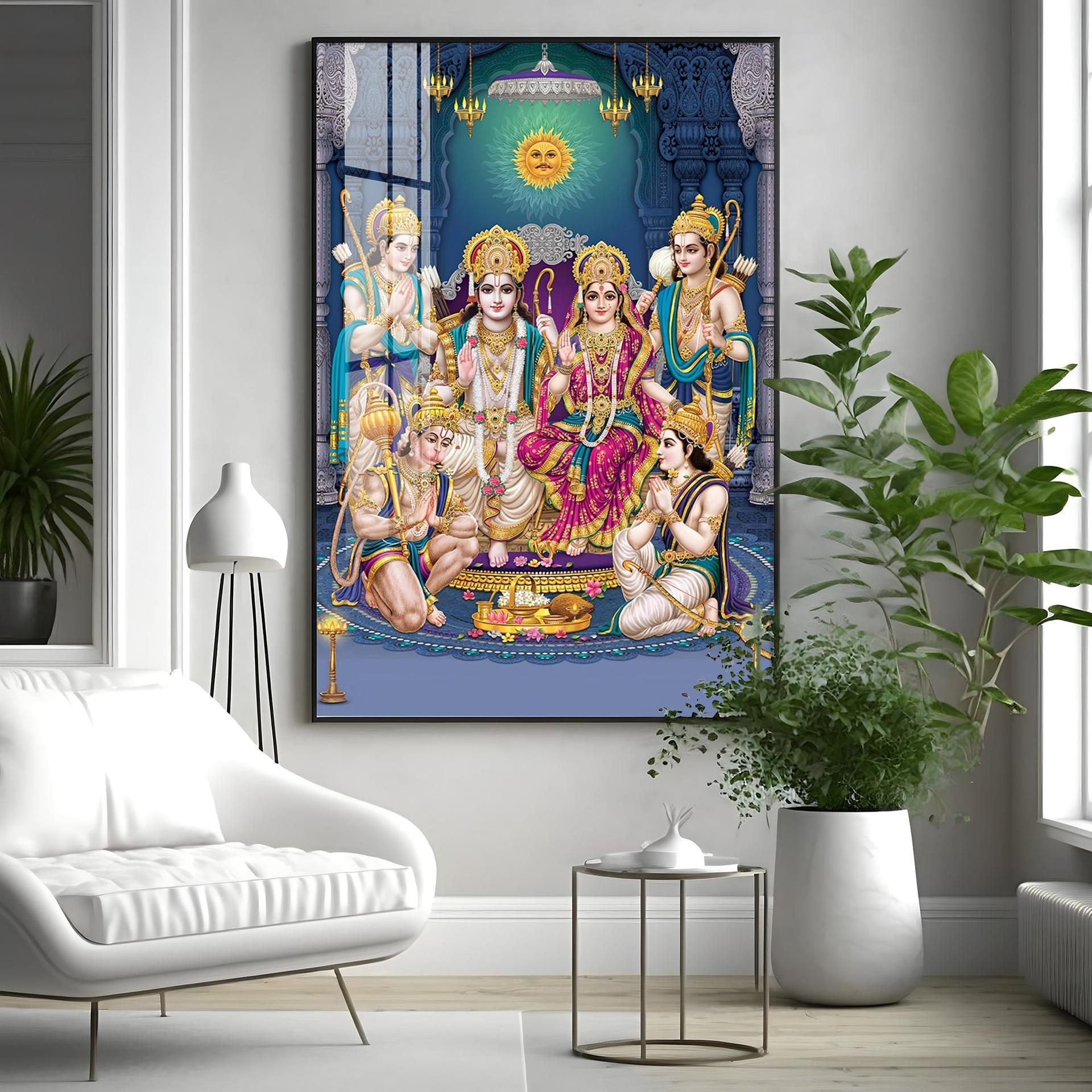 Ram Parivar Premium Acrylic Vertical Wall Art - Image 10