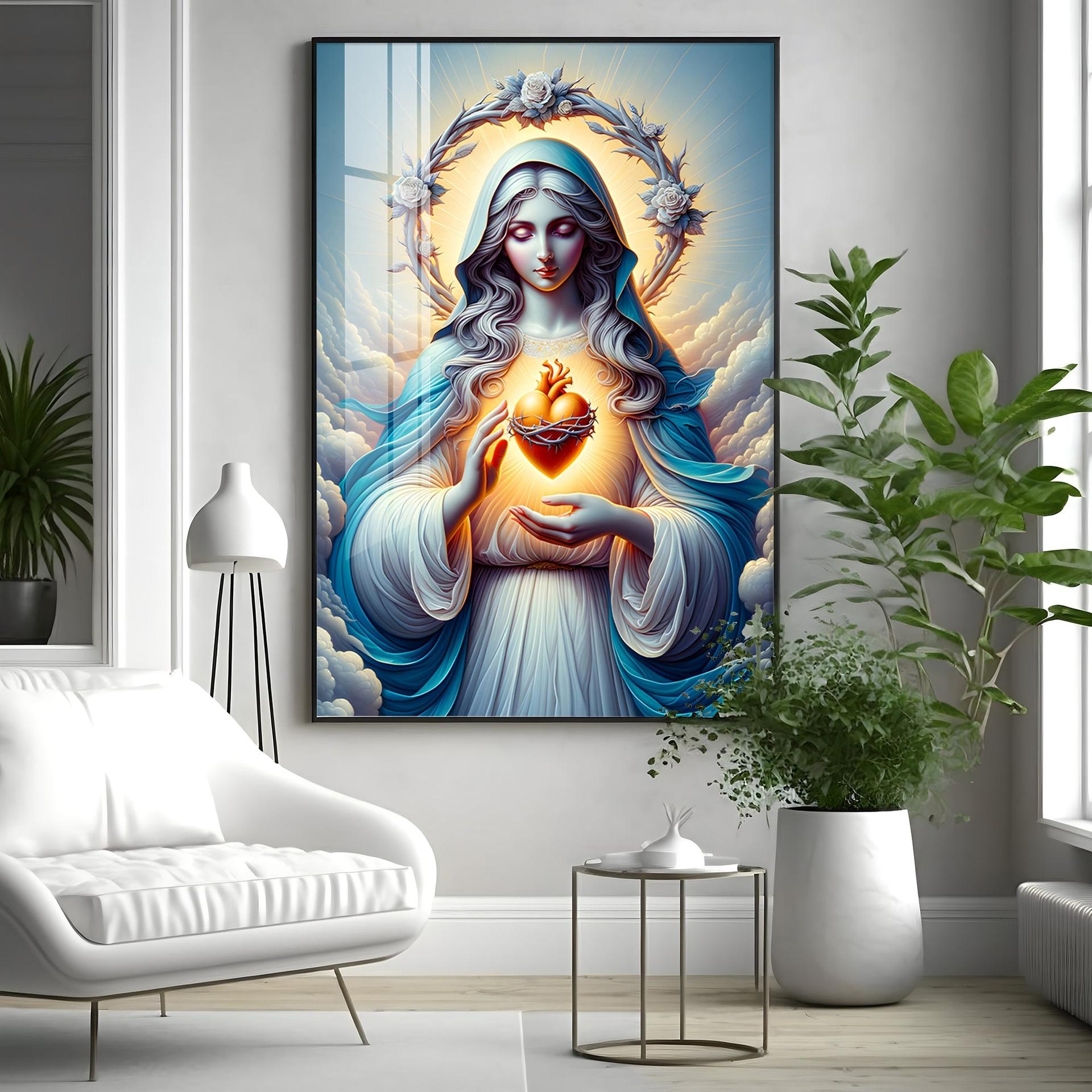 Divine Maternal Love Premium Acrylic Vertical Wall Art - Image 8