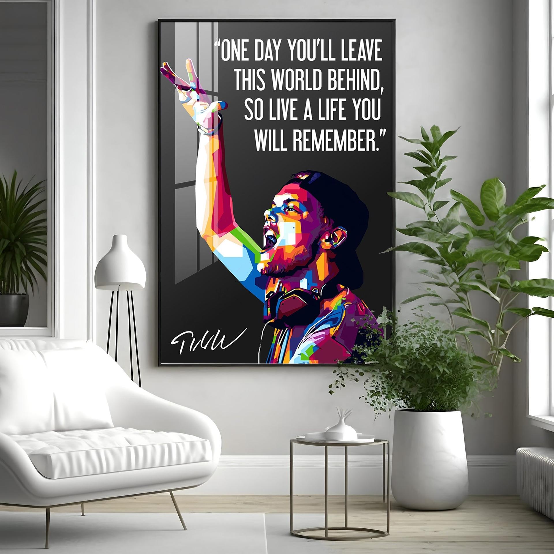 One Day You'll Leave This World Behind Premium Acrylic Vertical Wall Art - Image 9