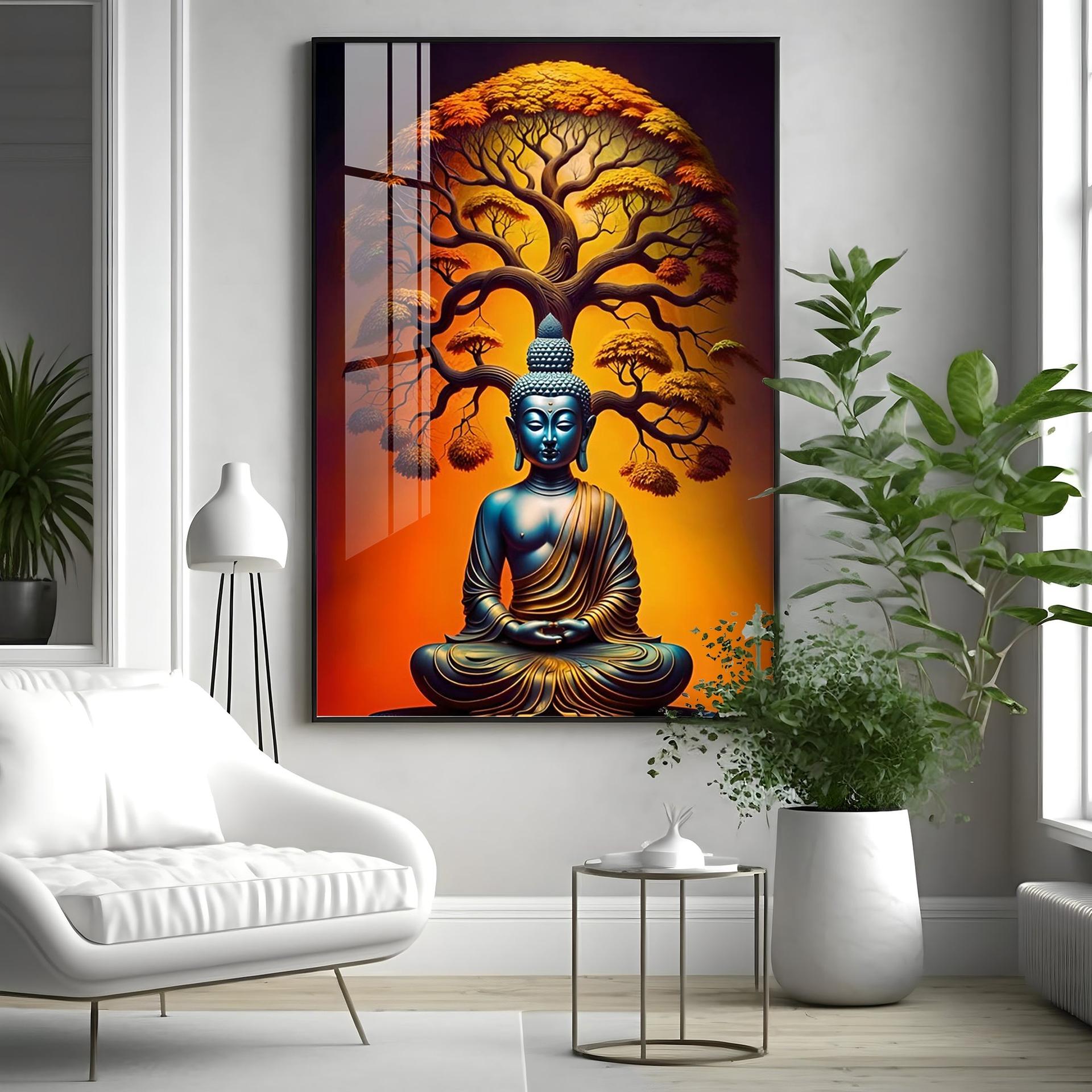 Enlighten Buddha Premium Acrylic Vertical Wall Art - Image 8