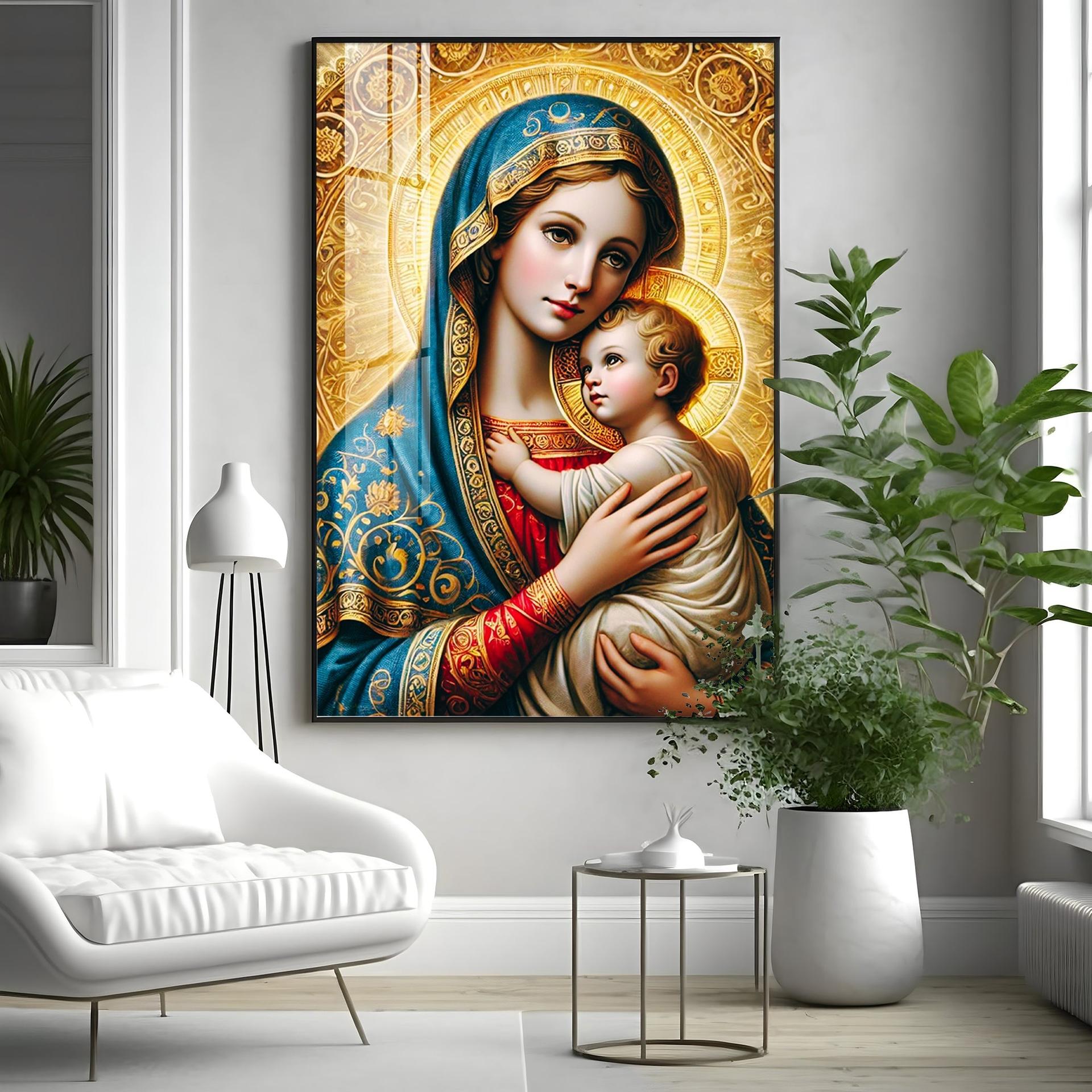 Celestial Grace Premium Acrylic Vertical Wall Art - Image 6