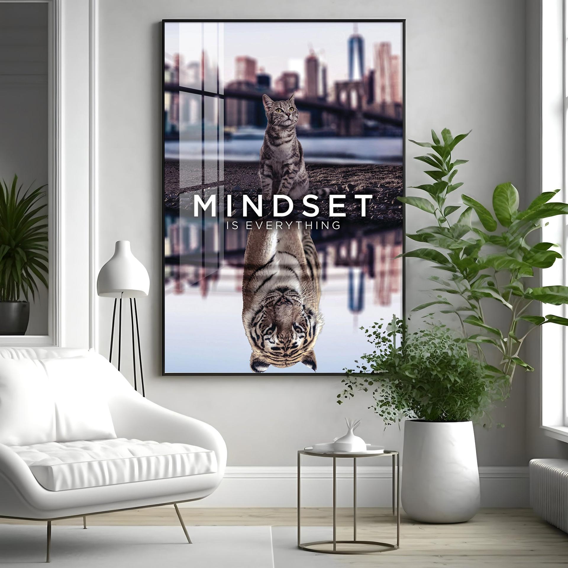 Mindset Is Everything Premium Acrylic Vertical Wall Art - Image 9