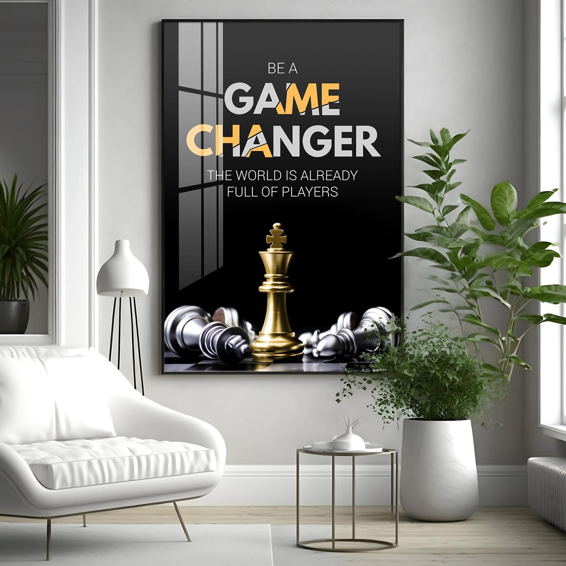 Be A Game Changer Premium Acrylic Vertical Wall Art - Image 15