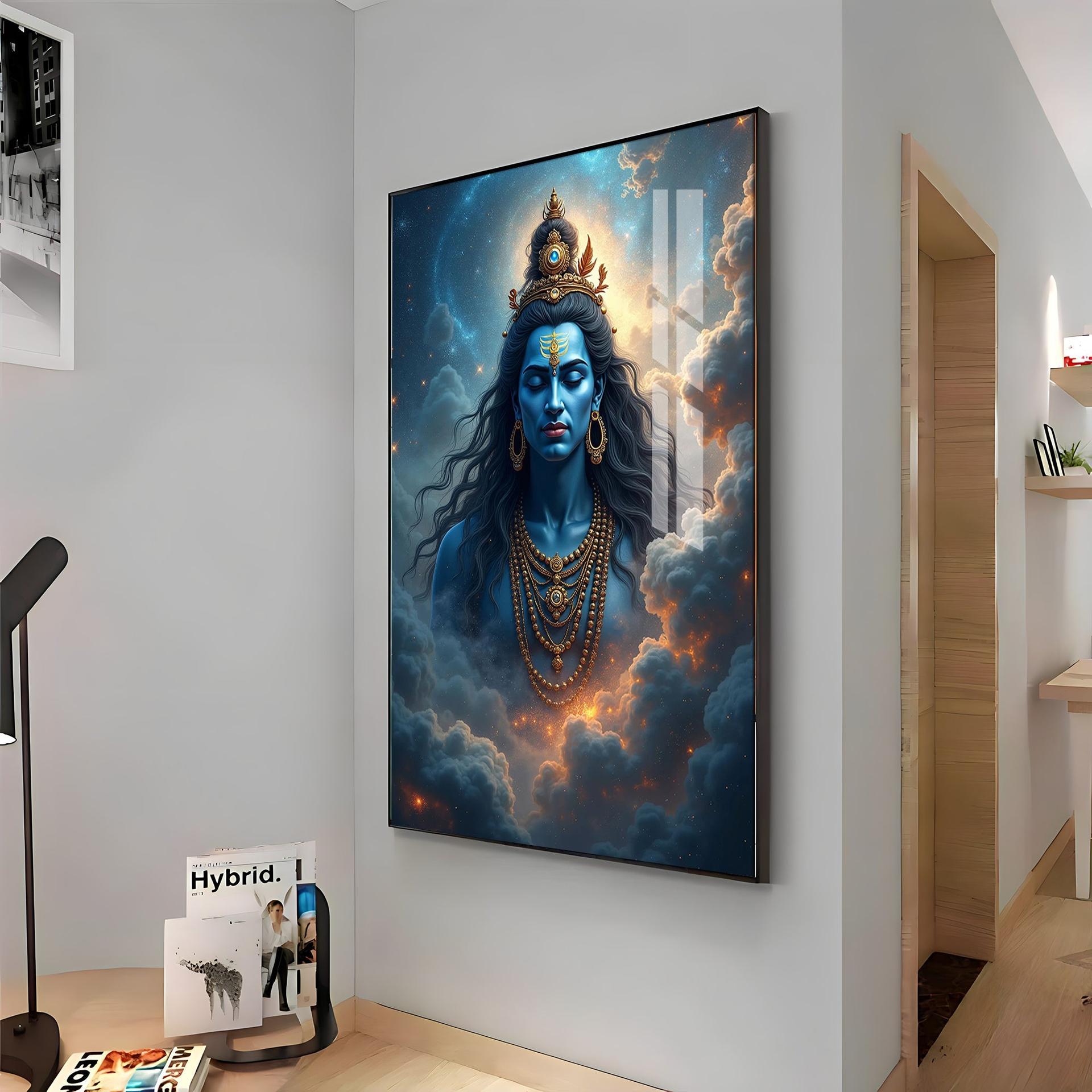 Celestial Shiva Sakti Premium Acrylic Wall Art - Image 11