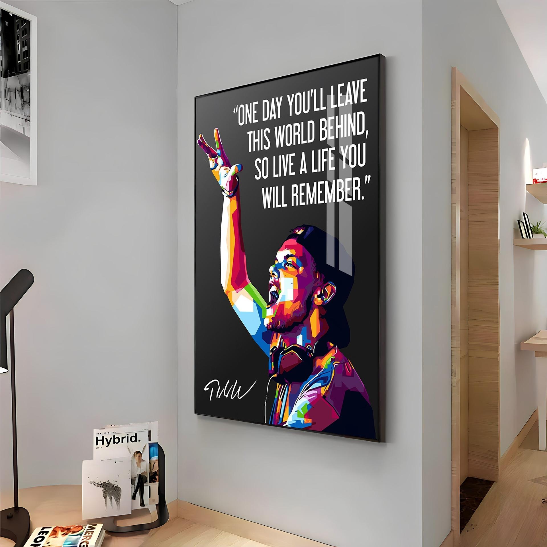 One Day You'll Leave This World Behind Premium Acrylic Vertical Wall Art - Image 10
