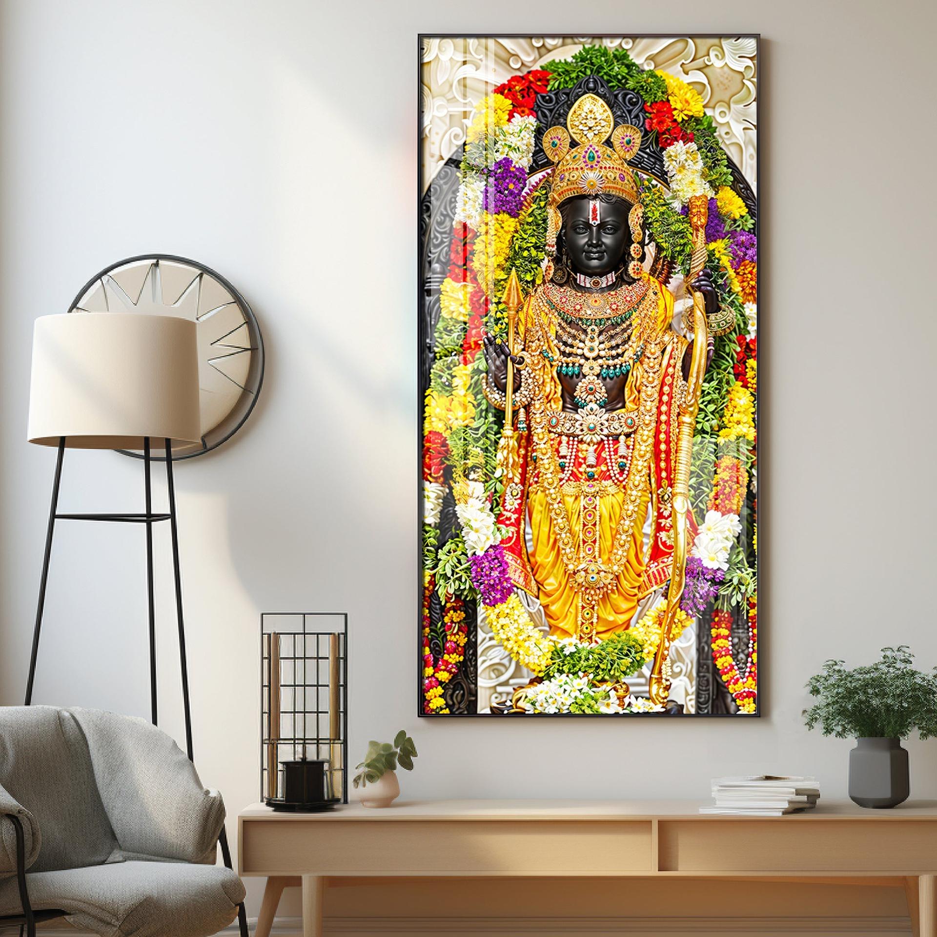Lord Rama Portray Premium Vertical Wall Art - Image 13