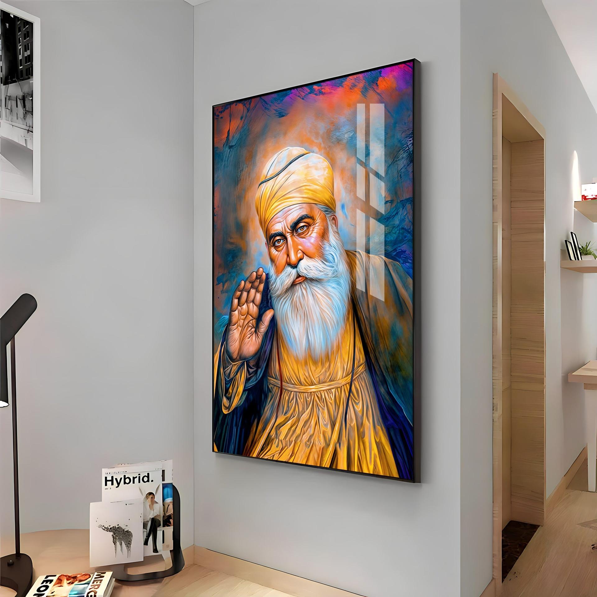 Divine Guru Ji Premium Vertical Acrylic Wall Art - Image 13