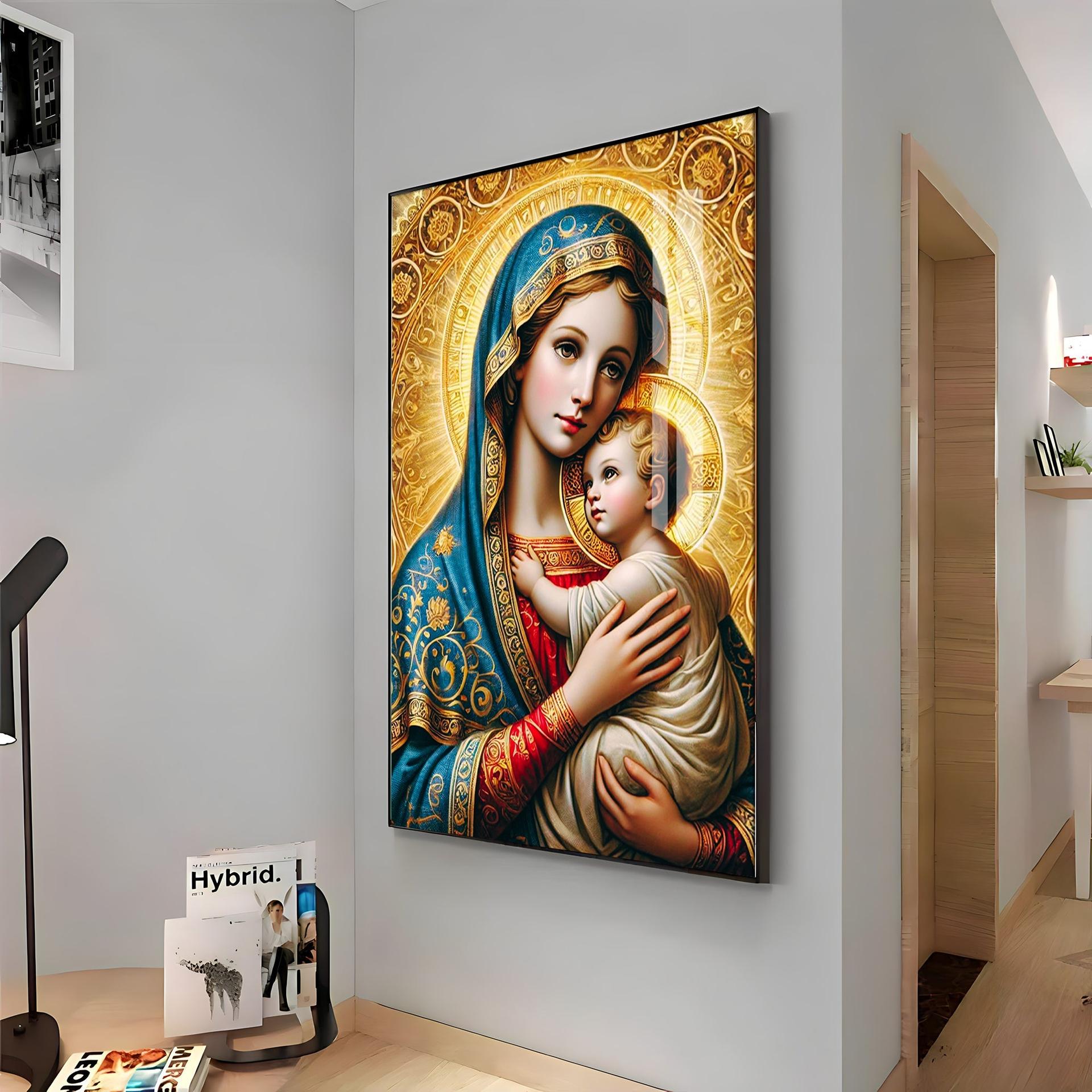 Celestial Grace Premium Acrylic Vertical Wall Art - Image 12