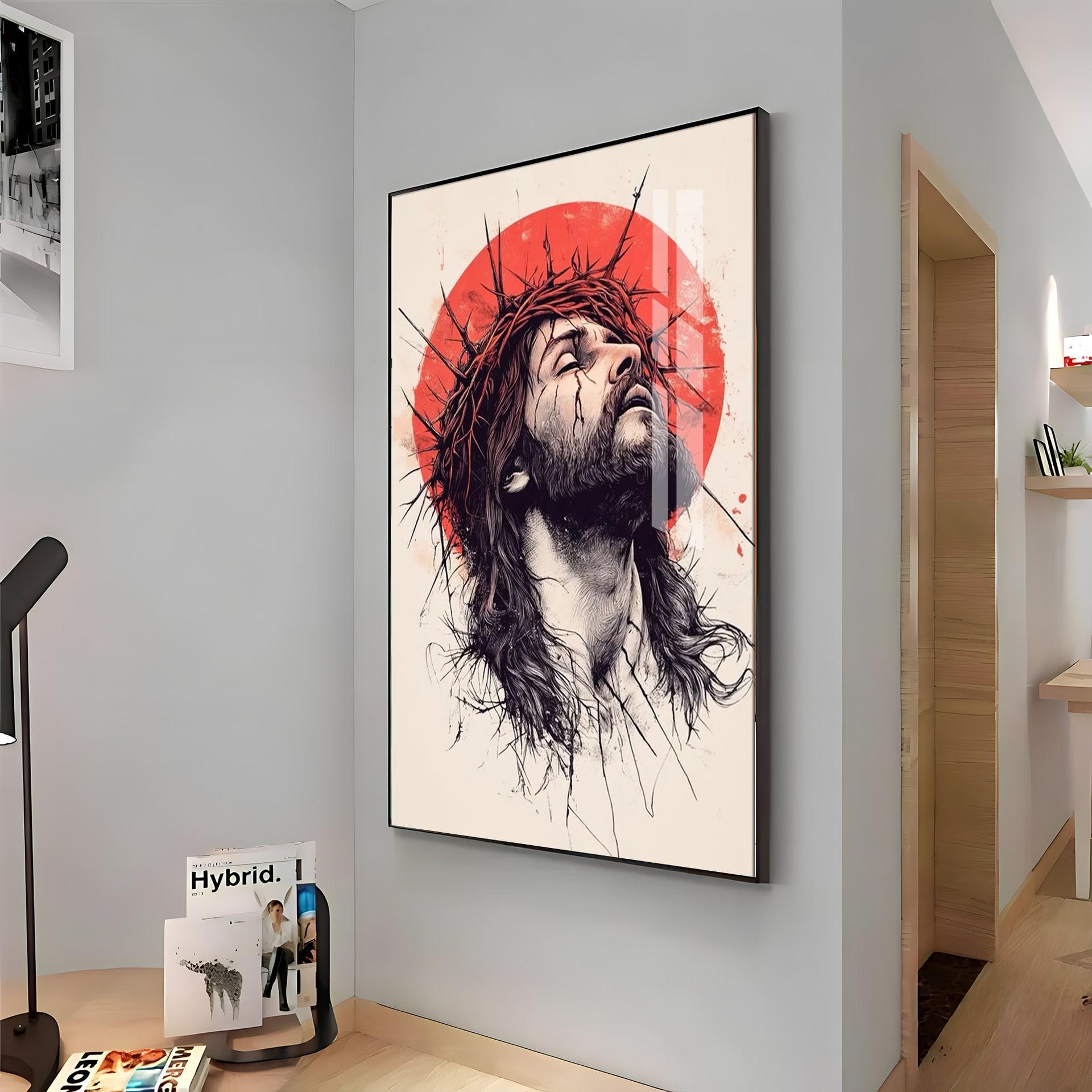 Jesus Christ Spiritual Reflection Premium Acrylic Wall Art - Image 13