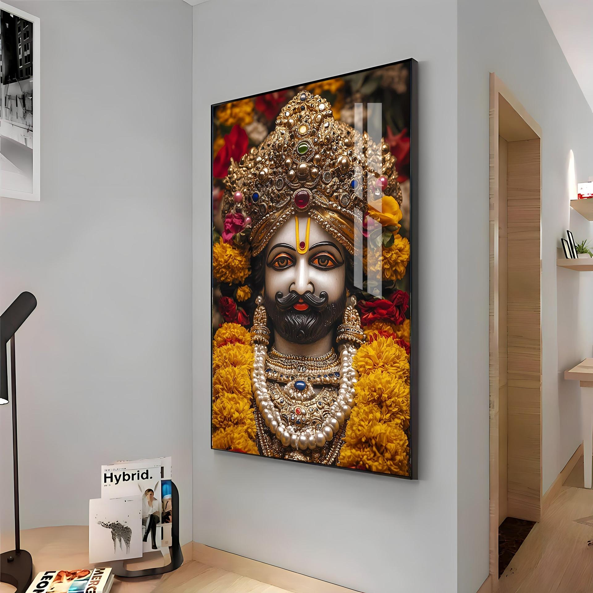 Shree Khatu Shyam Premium Vertical Acrylic Wall Art - Image 13