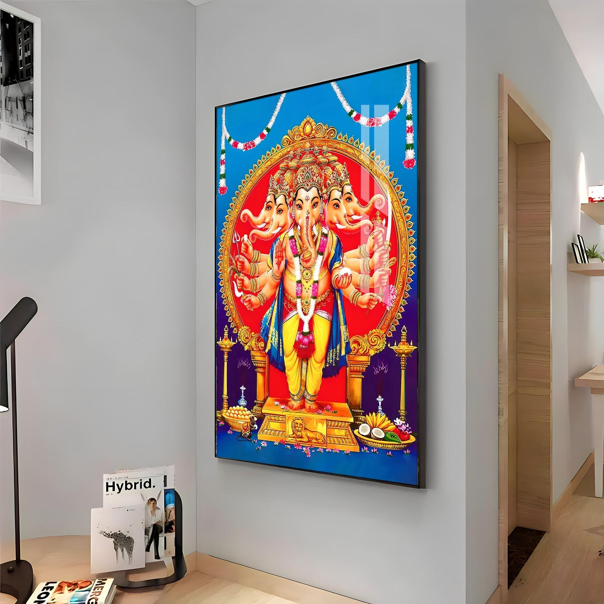 Ganesha's Embrace Premium Vertical Acrylic Wall Art - Image 16