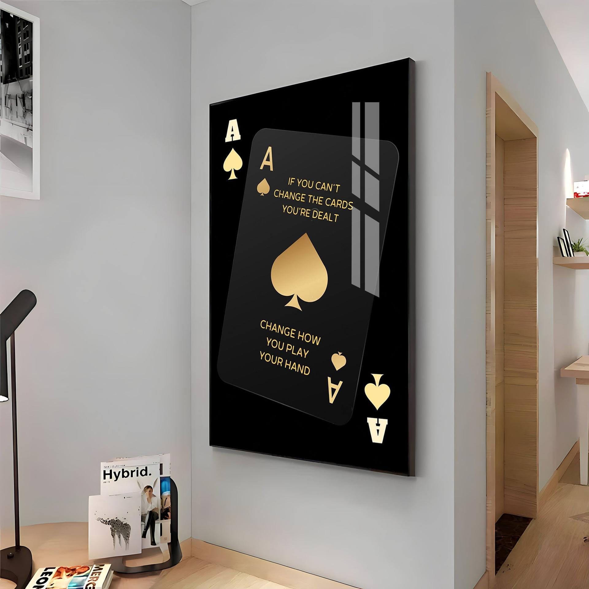 If You Can't Change The Cards Premium Acrylic Vertical Wall Art - Image 14