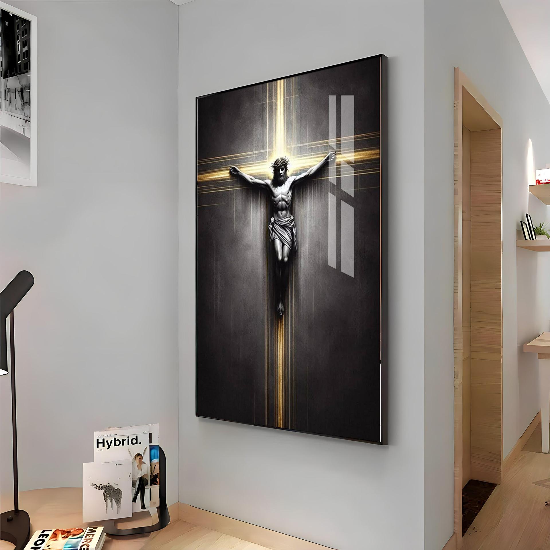 Sacred Crucifixion Premium Acrylic Wall Art - Image 11