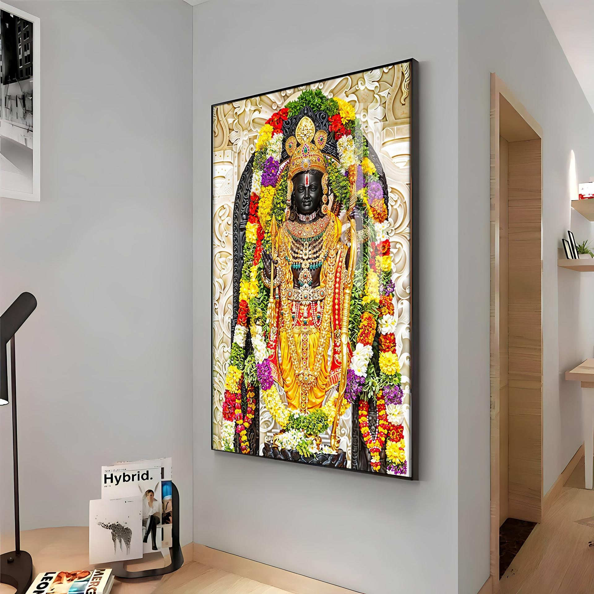 Shri Ram Janmbhoomi Portray Premium Vertical Wall Art - Image 11
