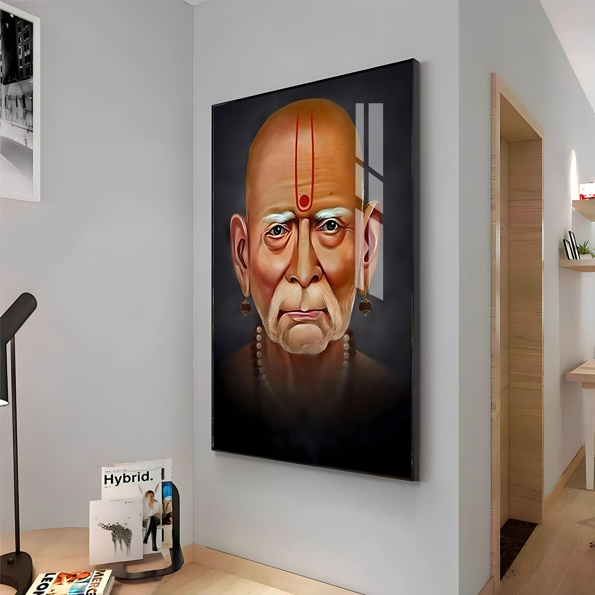 Crimson Visage Premium Vertical Acrylic Wall Art - Image 13