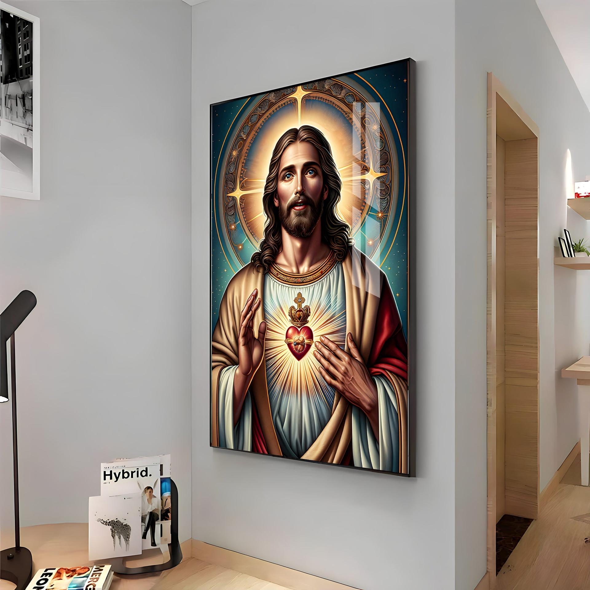 Christ's Heart Masterpiece Premium Acrylic Vertical Wall Art - Image 13