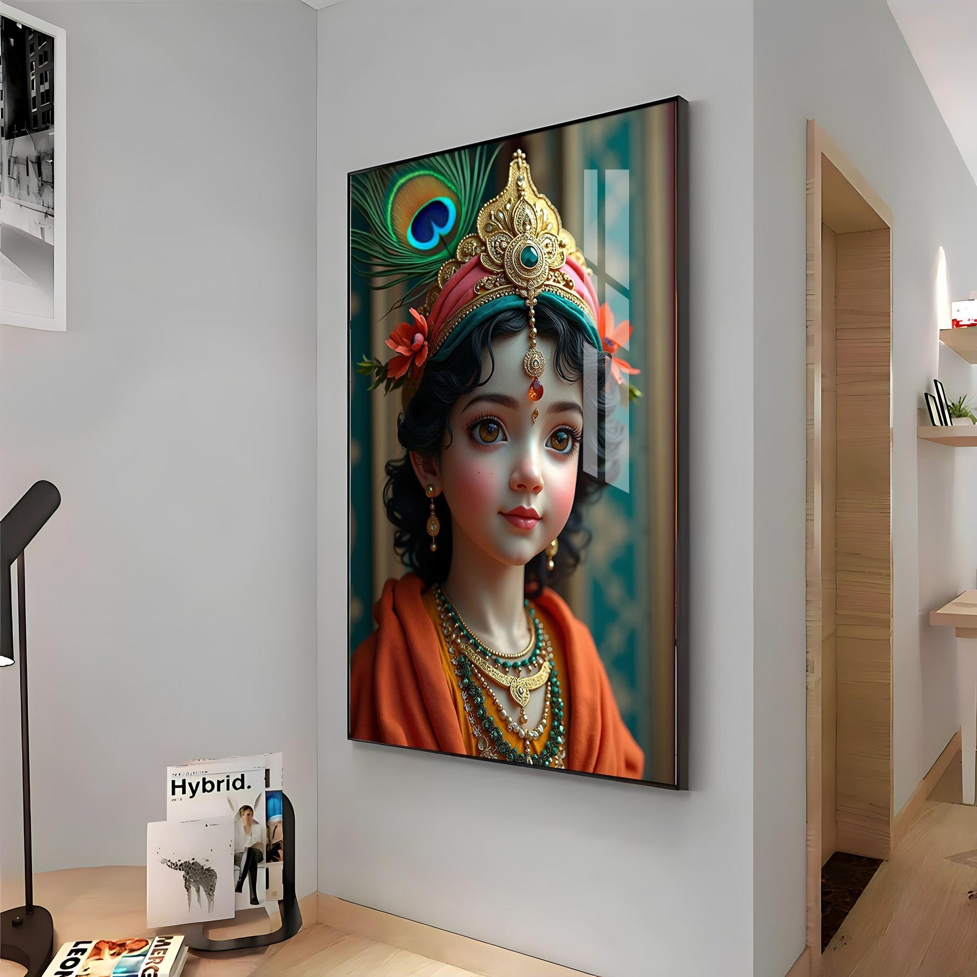 Krishna Reverberations Premium Acrylic Wall Art - Image 12