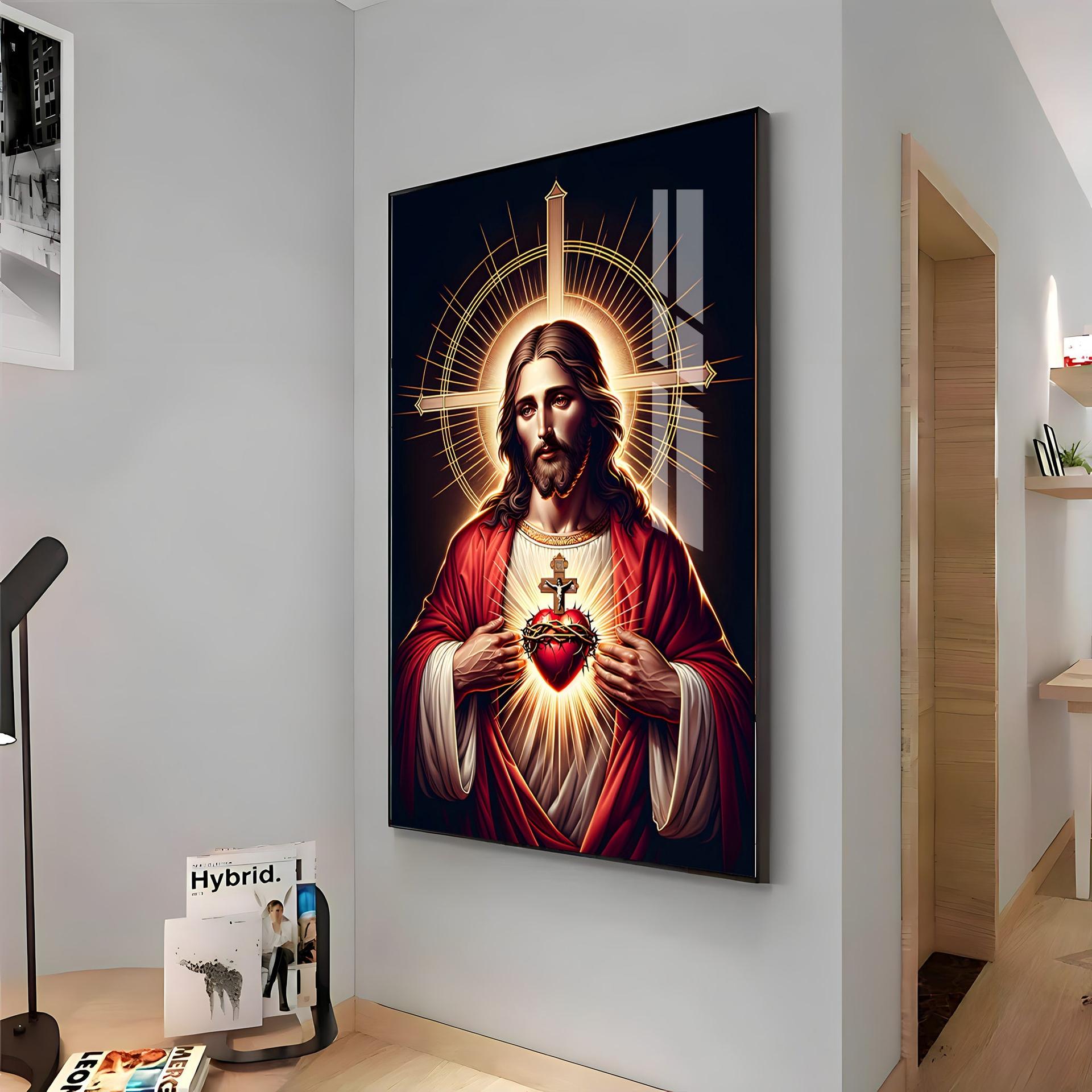 Canvas Of Christ's Love Premium Acrylic Vertical Wall Art - Image 13