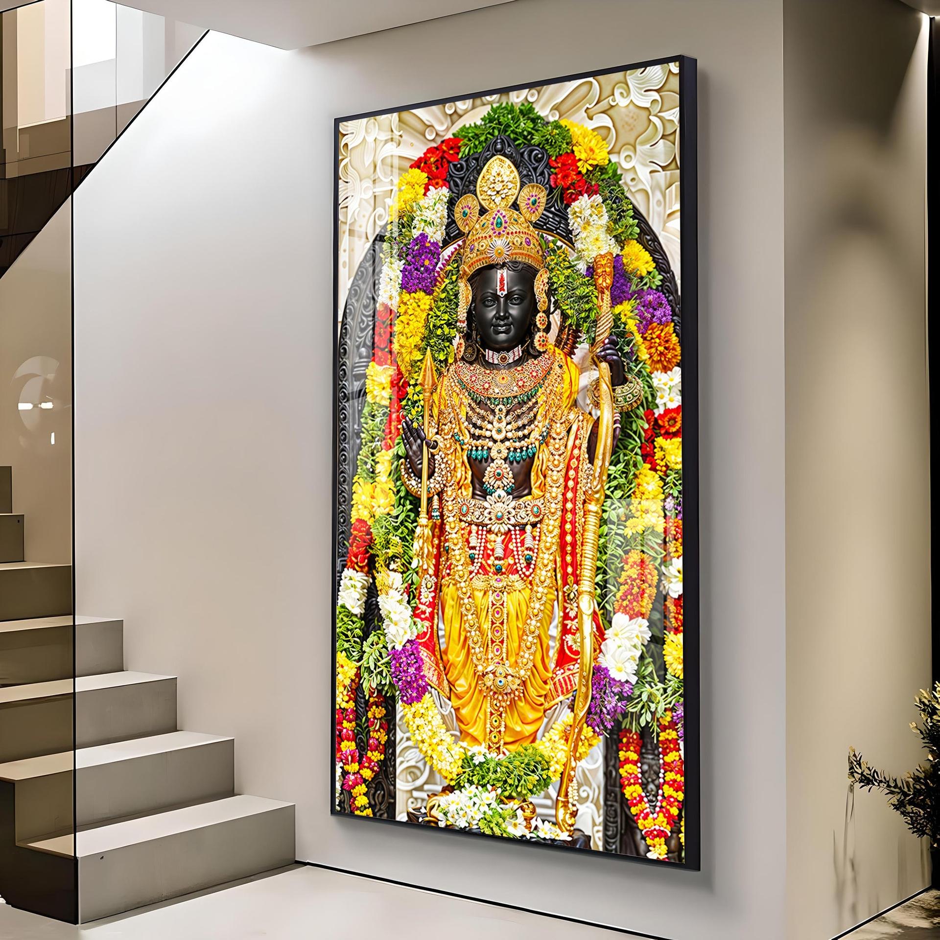 Lord Rama Portray Premium Vertical Wall Art - Image 11