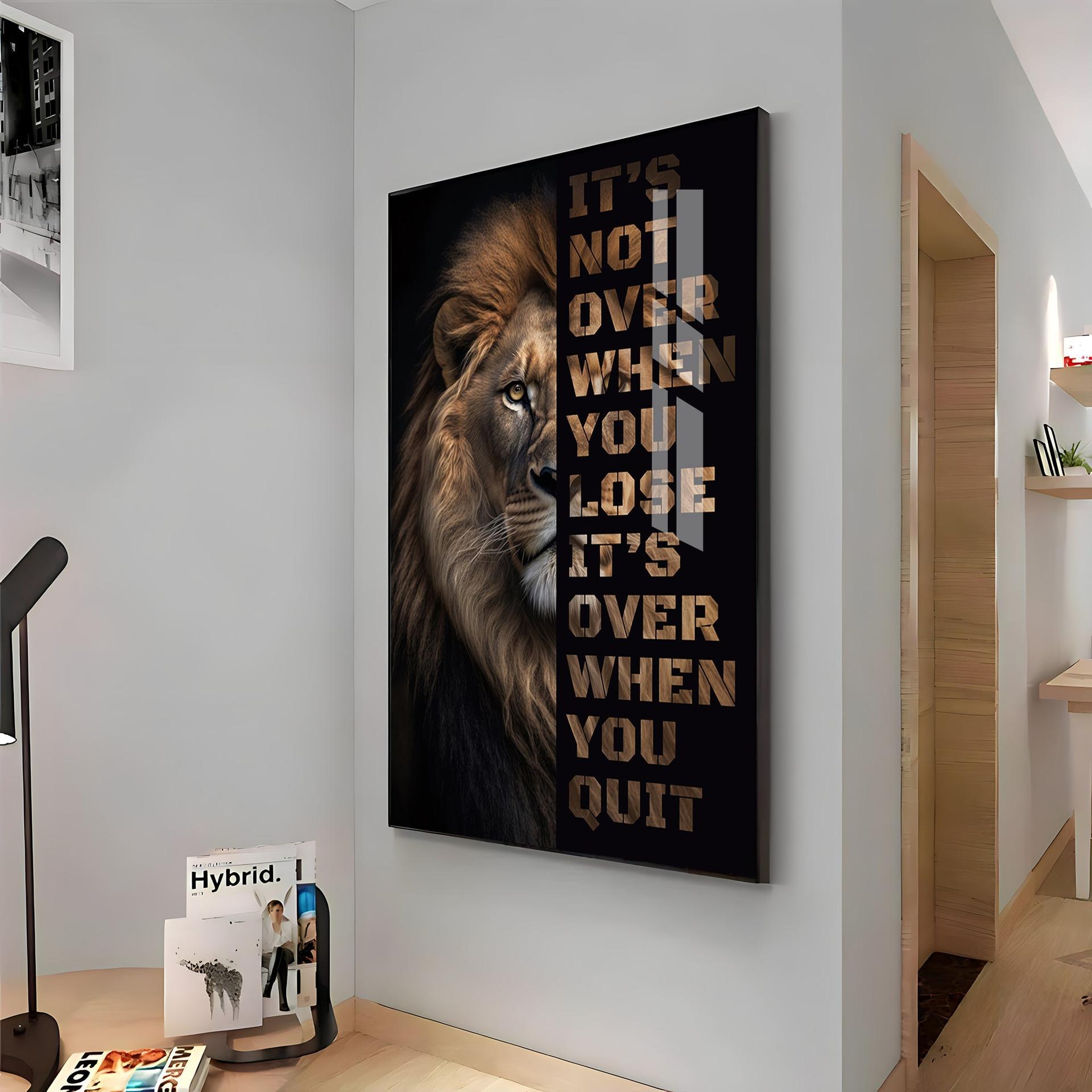 It's Not Over When You Lose Premium Acrylic Vertical Wall Art - Image 15