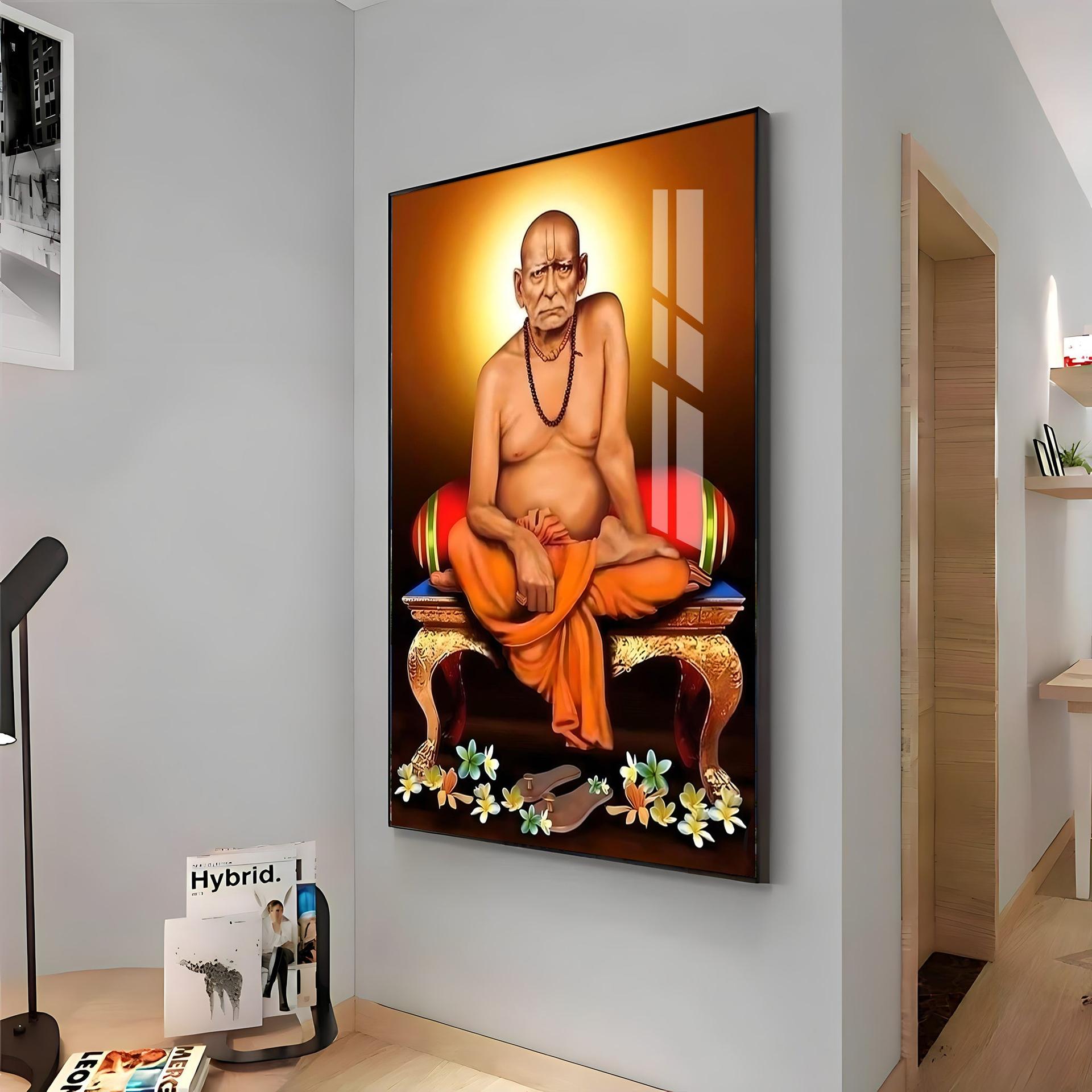 Portrait Of Shri Swami Samartha Premium Vertical Acrylic Wall Art - Image 14
