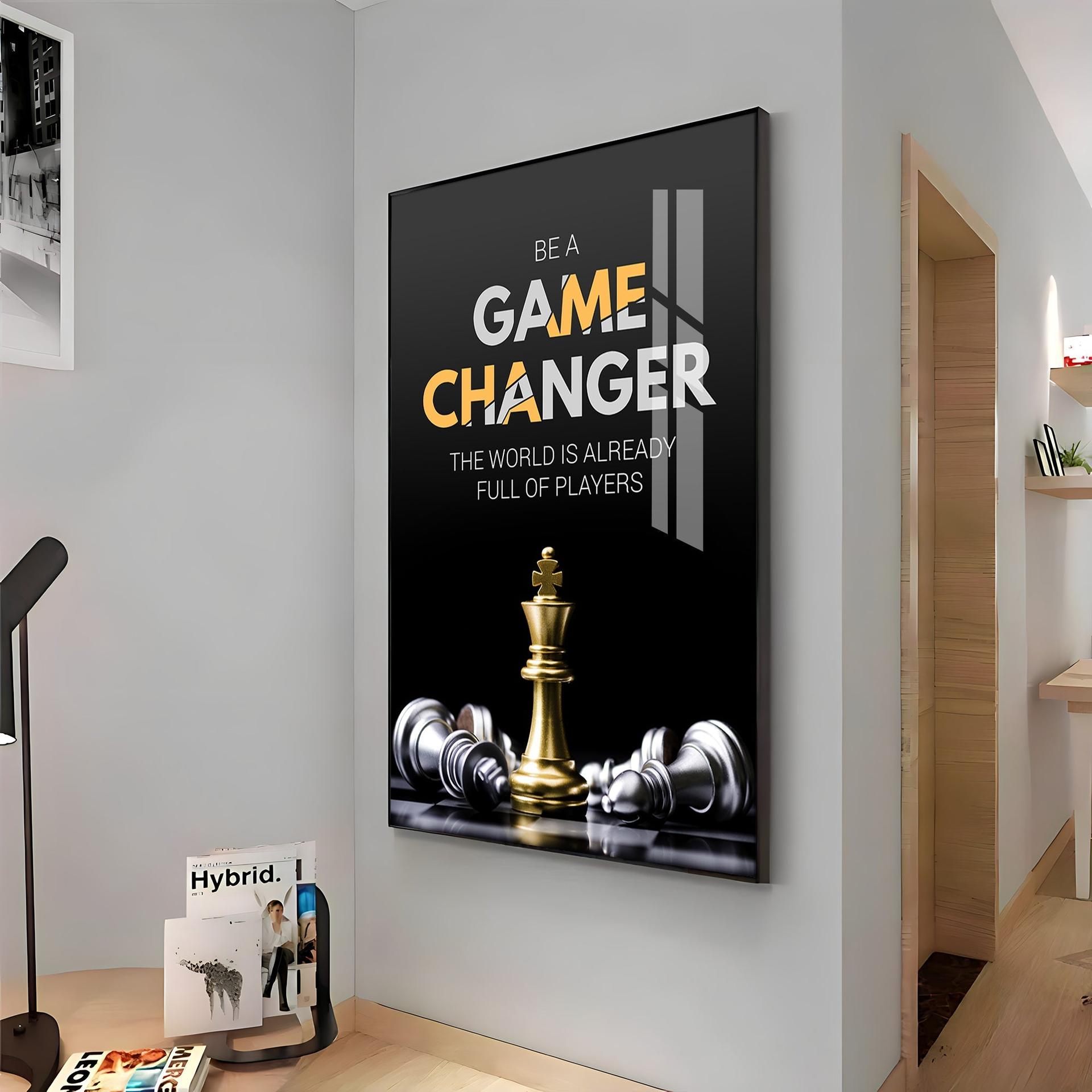 Be A Game Changer Premium Acrylic Vertical Wall Art - Image 13