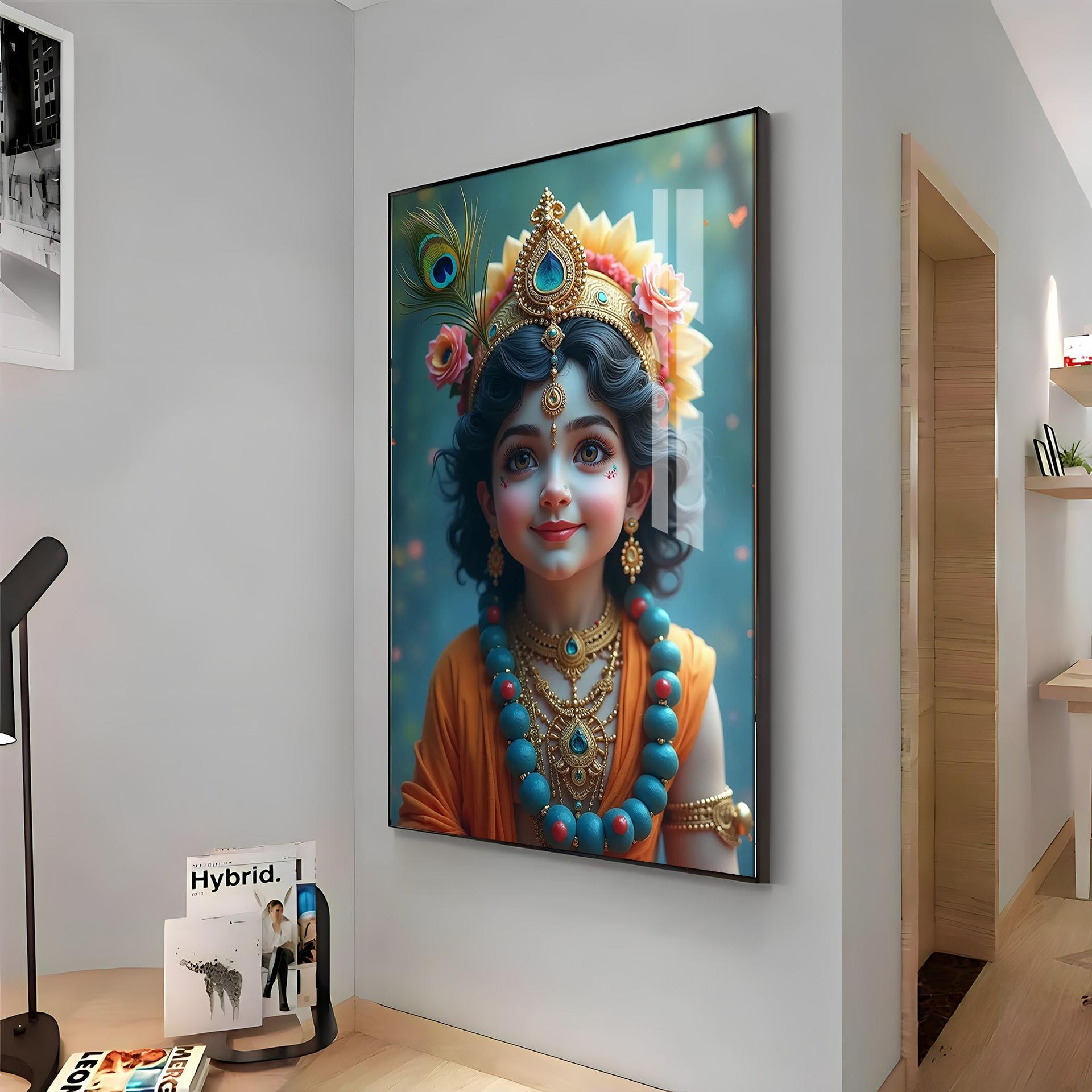 Little Krishna Resonance Premium Acrylic Wall Art - Image 12