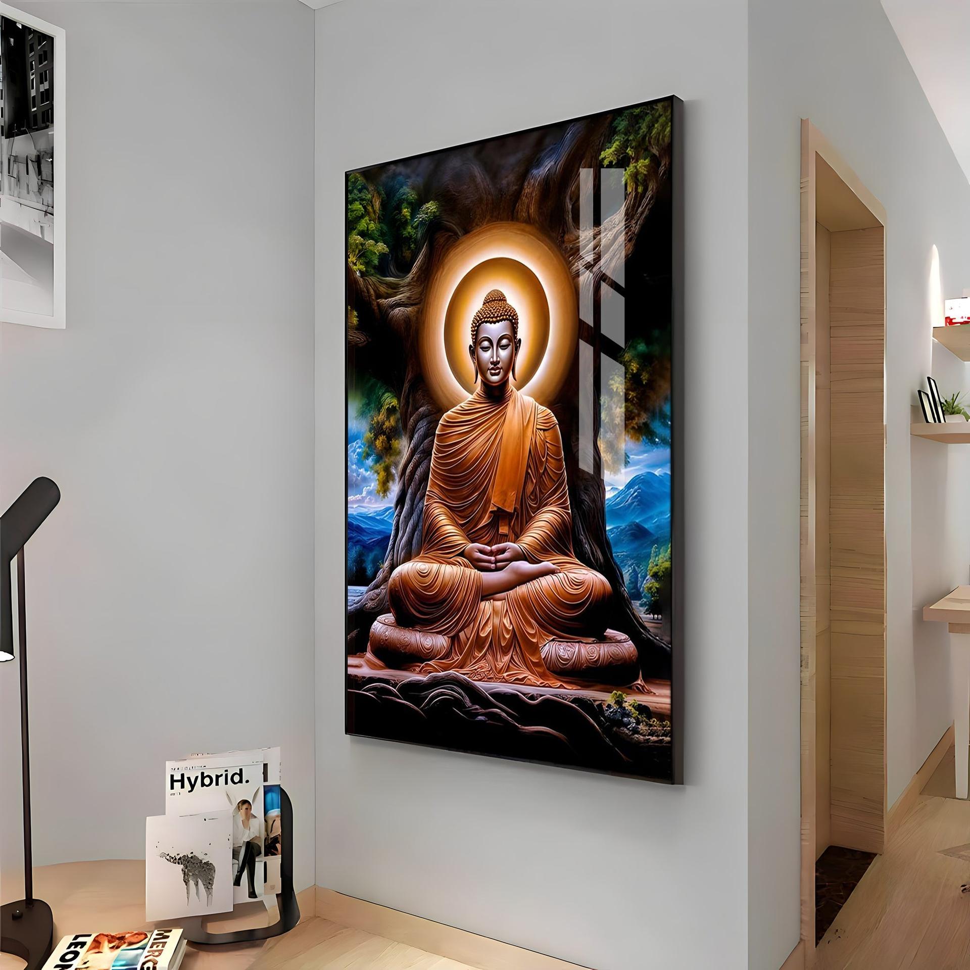 Masstone Buddha Premium Acrylic Vertical Wall Art - Image 11