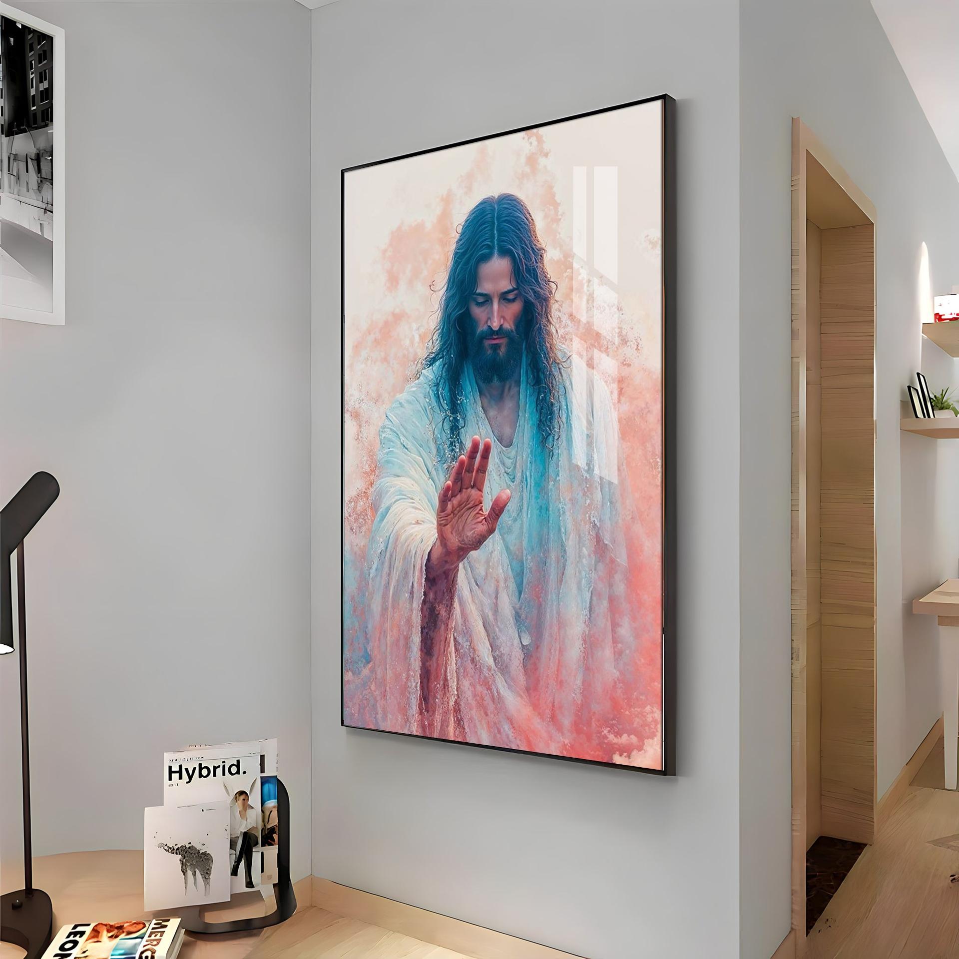 Jesus Christ Blessing Hand Premium Acrylic Wall Art - Image 13