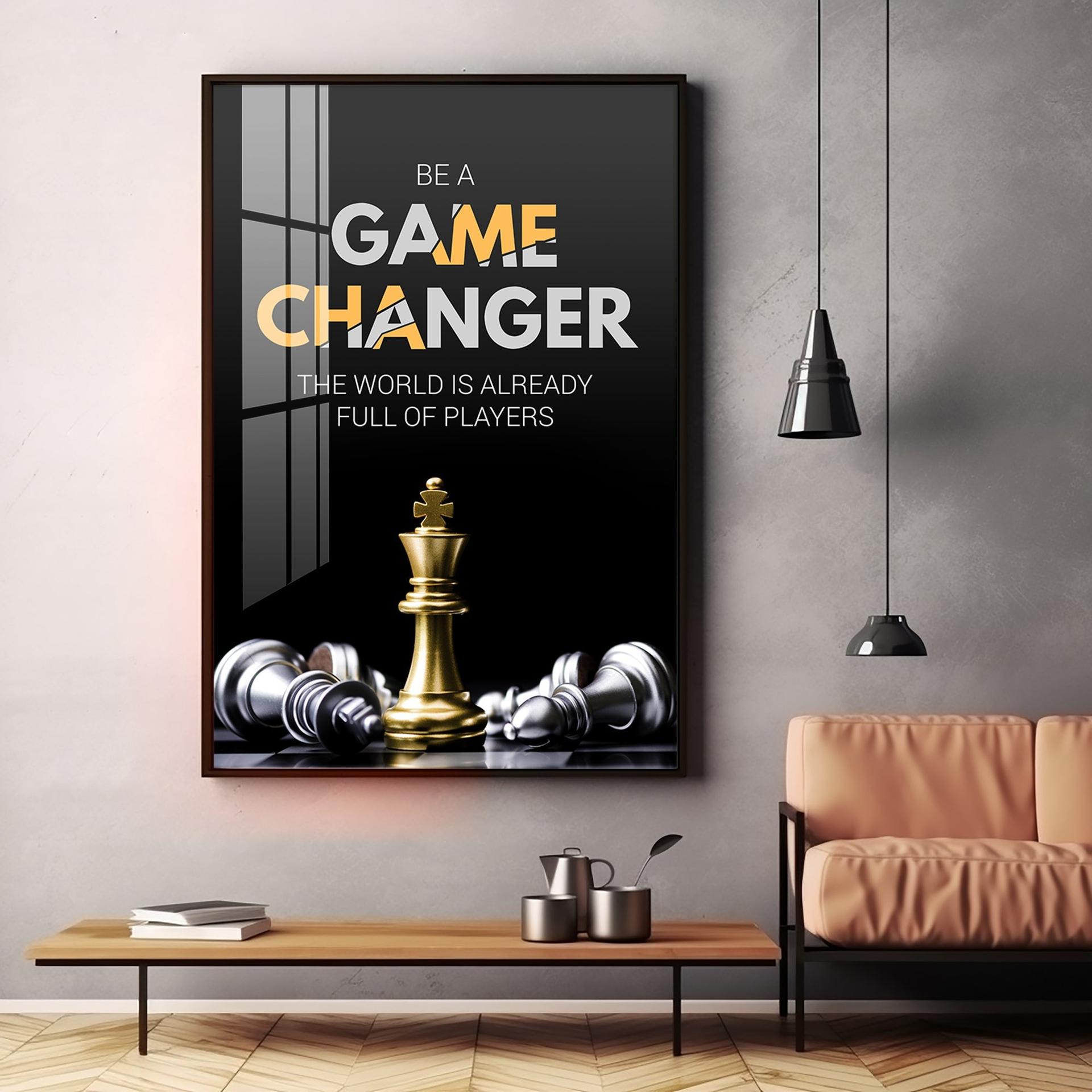 Be A Game Changer Premium Acrylic Vertical Wall Art - Image 7
