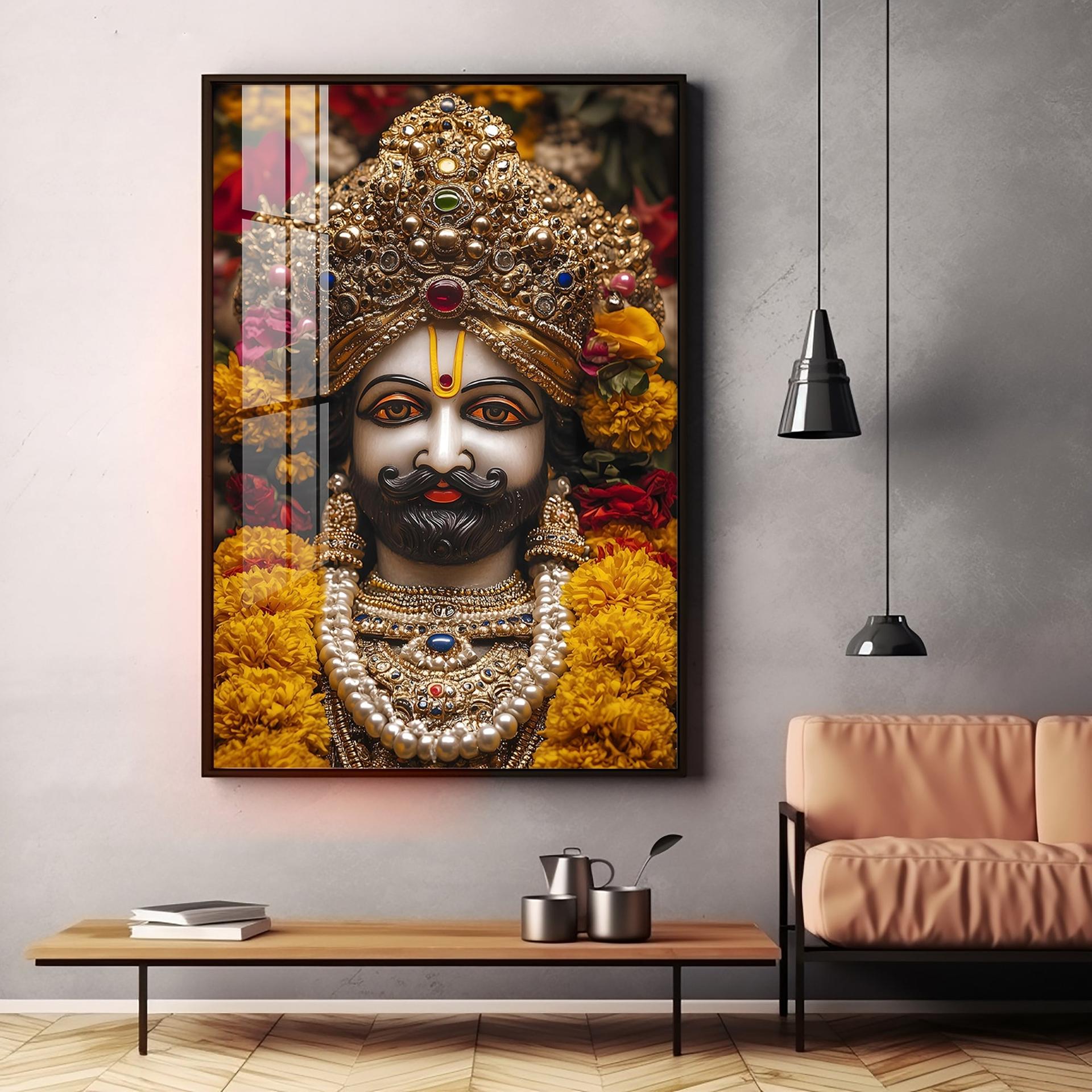 Shree Khatu Shyam Premium Vertical Acrylic Wall Art - Image 15