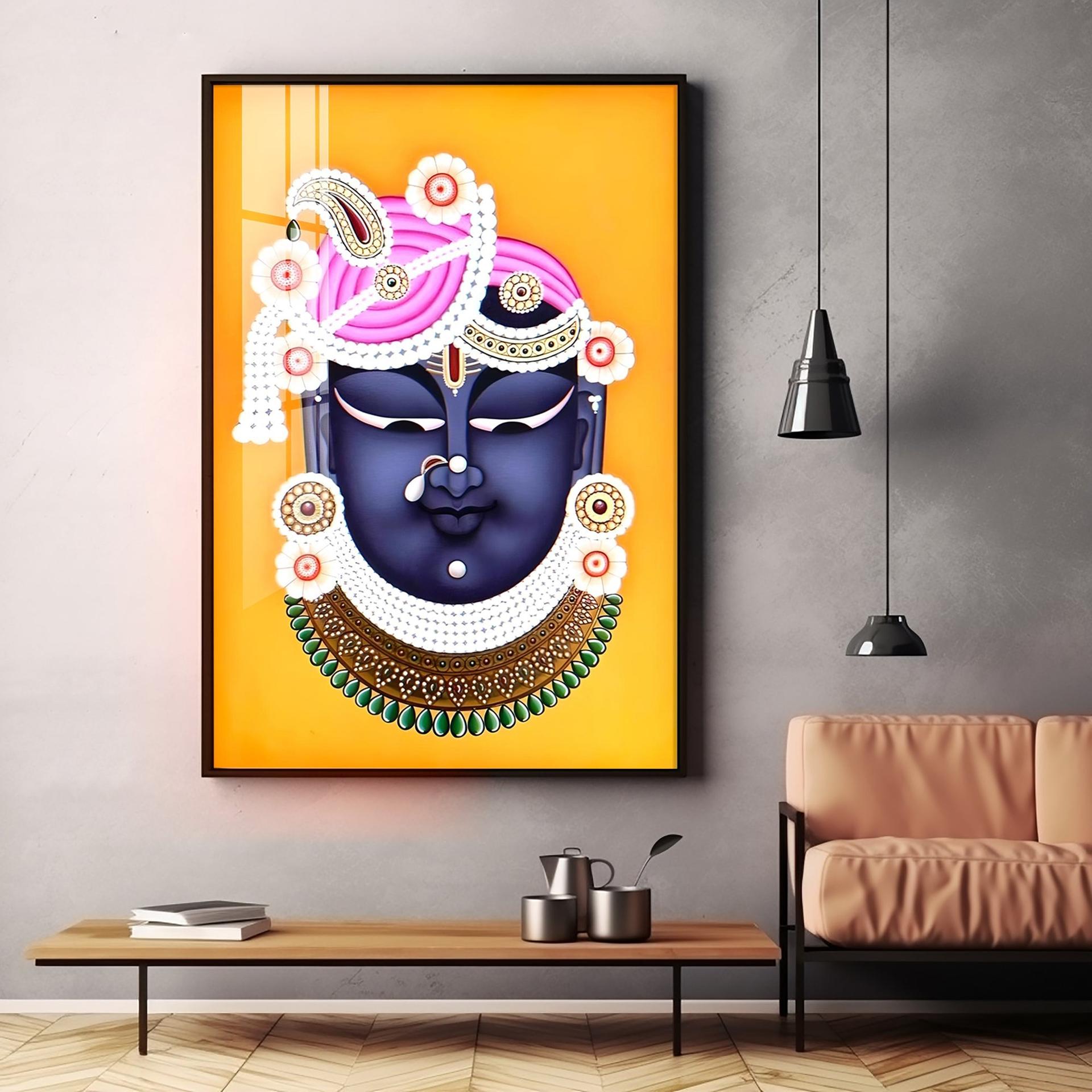 Lord Shreenathji Premium Vertical Acrylic Wall Art - Image 17