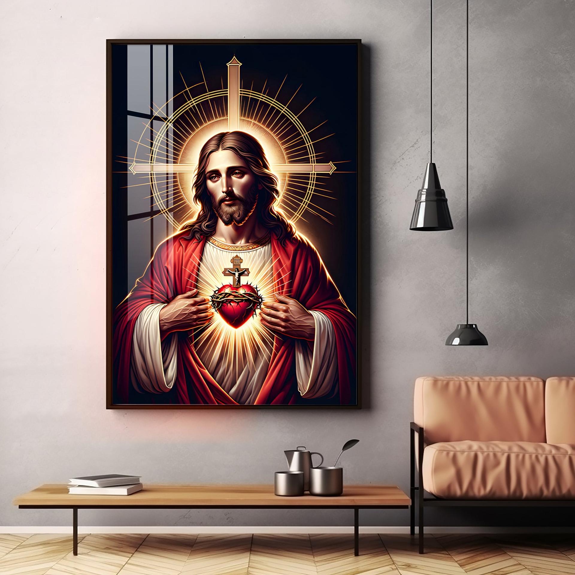 Canvas Of Christ's Love Premium Acrylic Vertical Wall Art - Image 15
