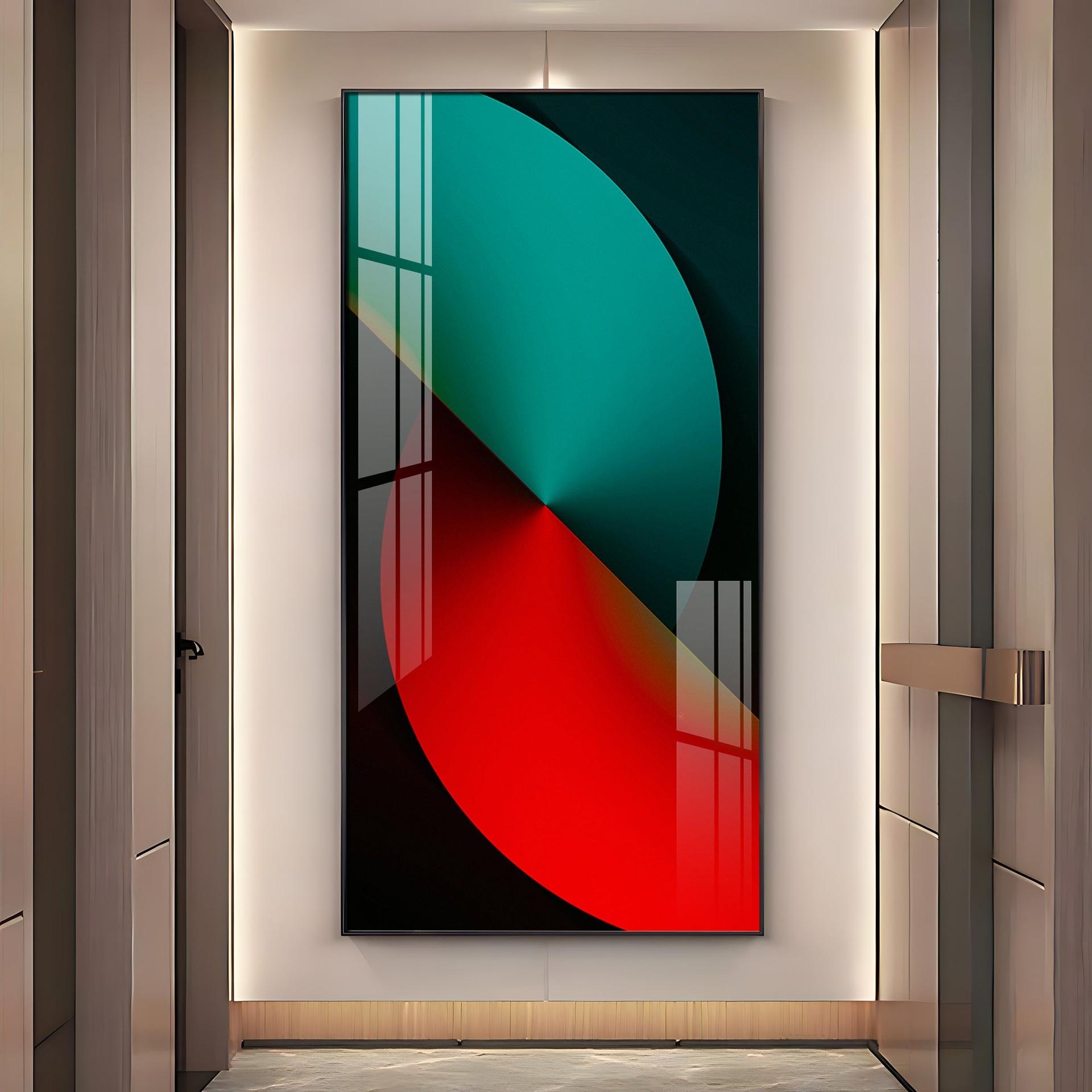 Sierra Dark Abstract Premium Acrylic Vertical Wall Art - Image 12