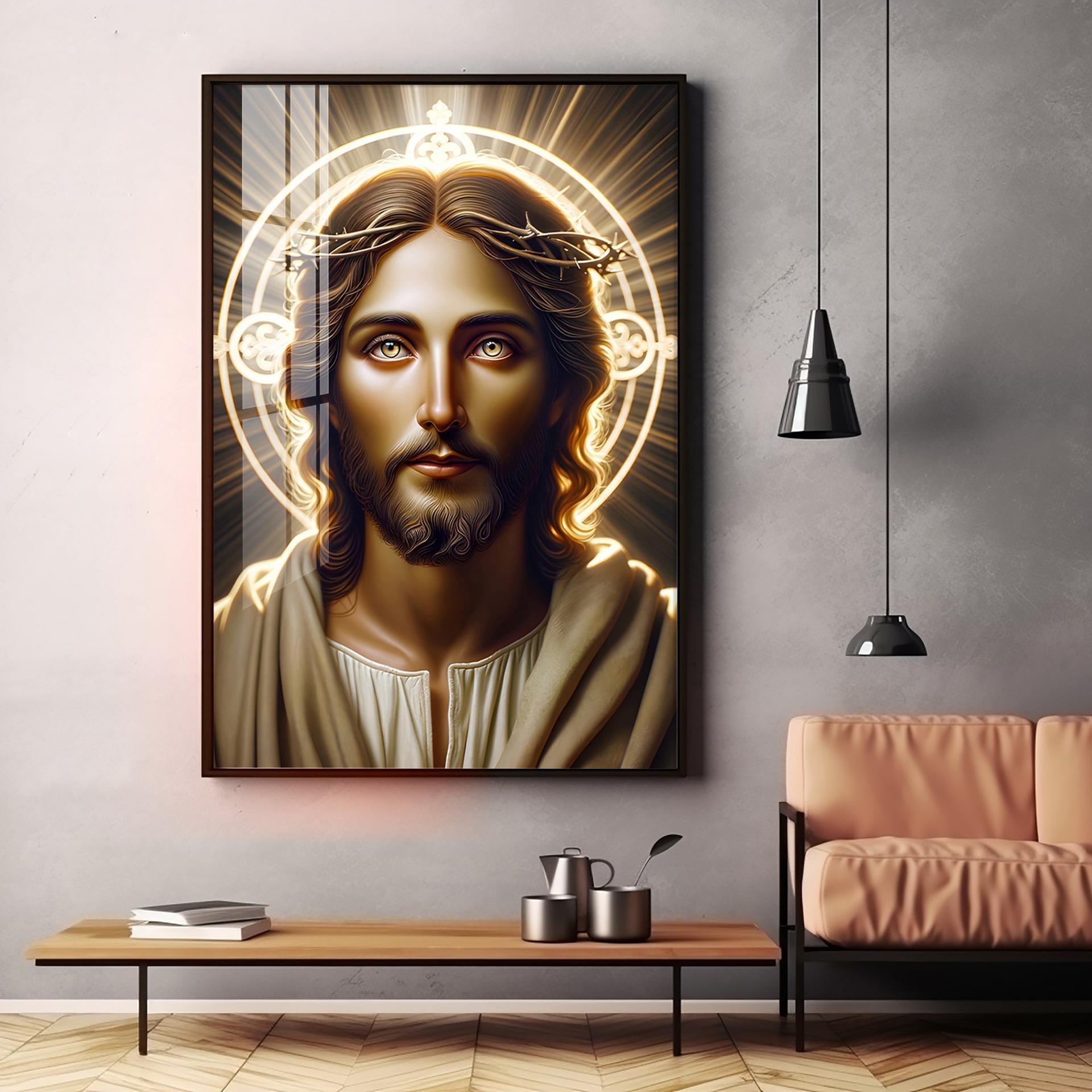 Sacred Serenity Premium Acrylic Vertical Wall Art - Image 3