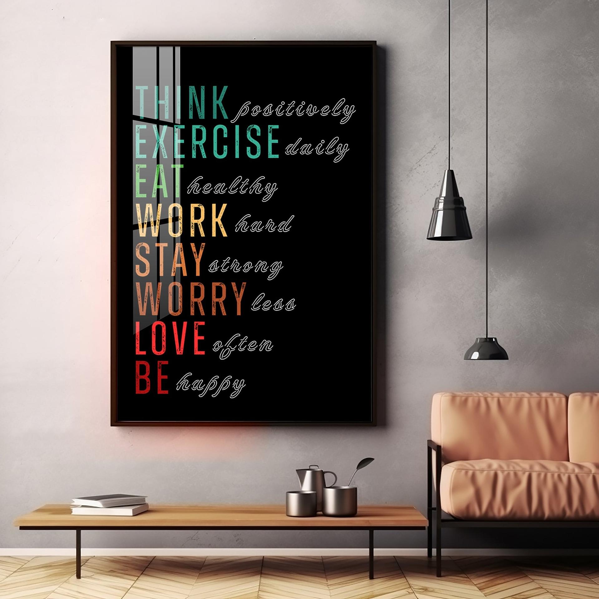 Motivational Quotes Premium Acrylic Vertical Wall Art - Image 7