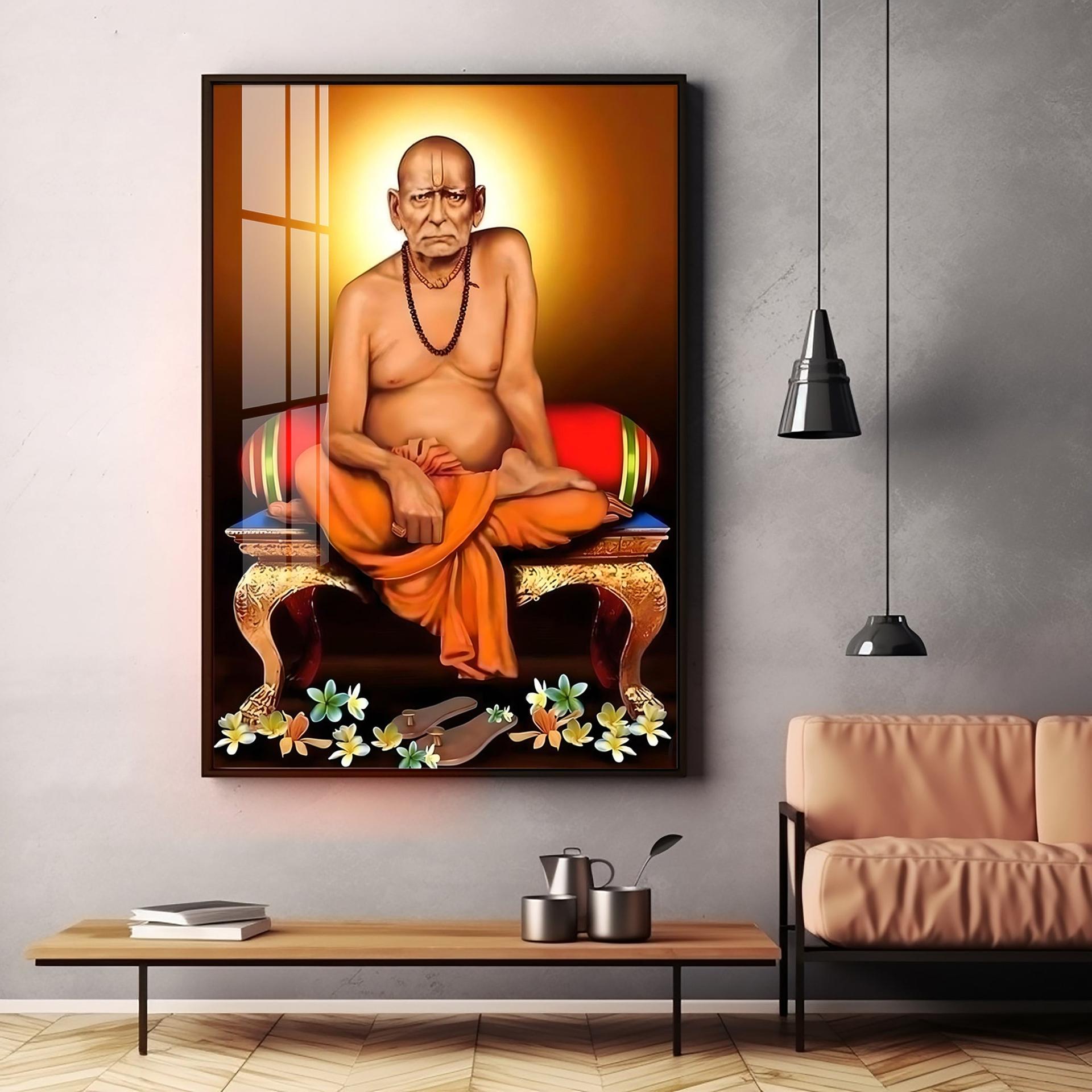 Portrait Of Shri Swami Samartha Premium Vertical Acrylic Wall Art - Image 16